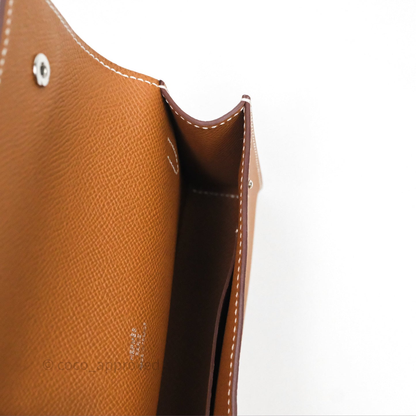 Hermès Hermesnap Wallet Epsom Gold 37 Palladium Hardware
