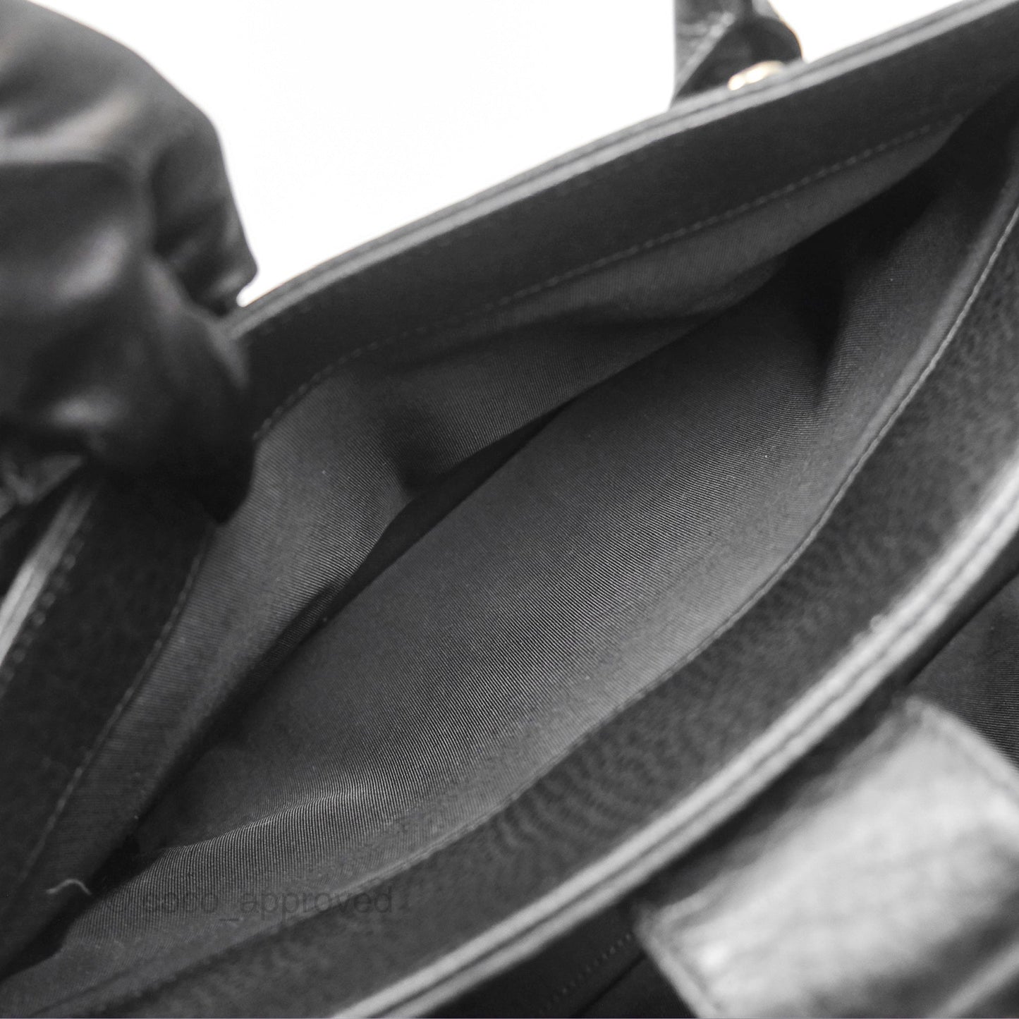 Chanel Executive Tote Bag Black Grained Calfskin Silver Hardware