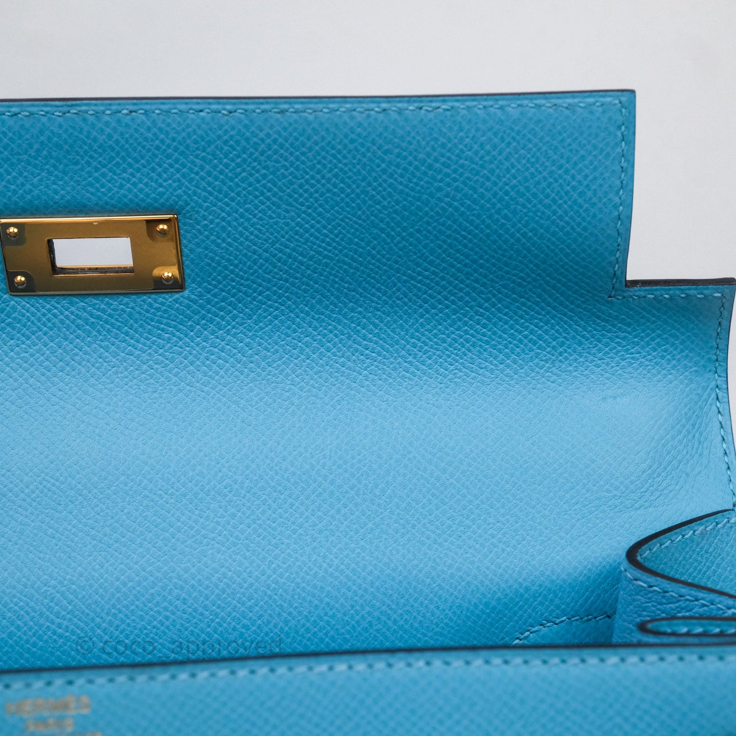 Hermès Kelly 28 Bleu du Nord P3 Epsom Gold Hardware