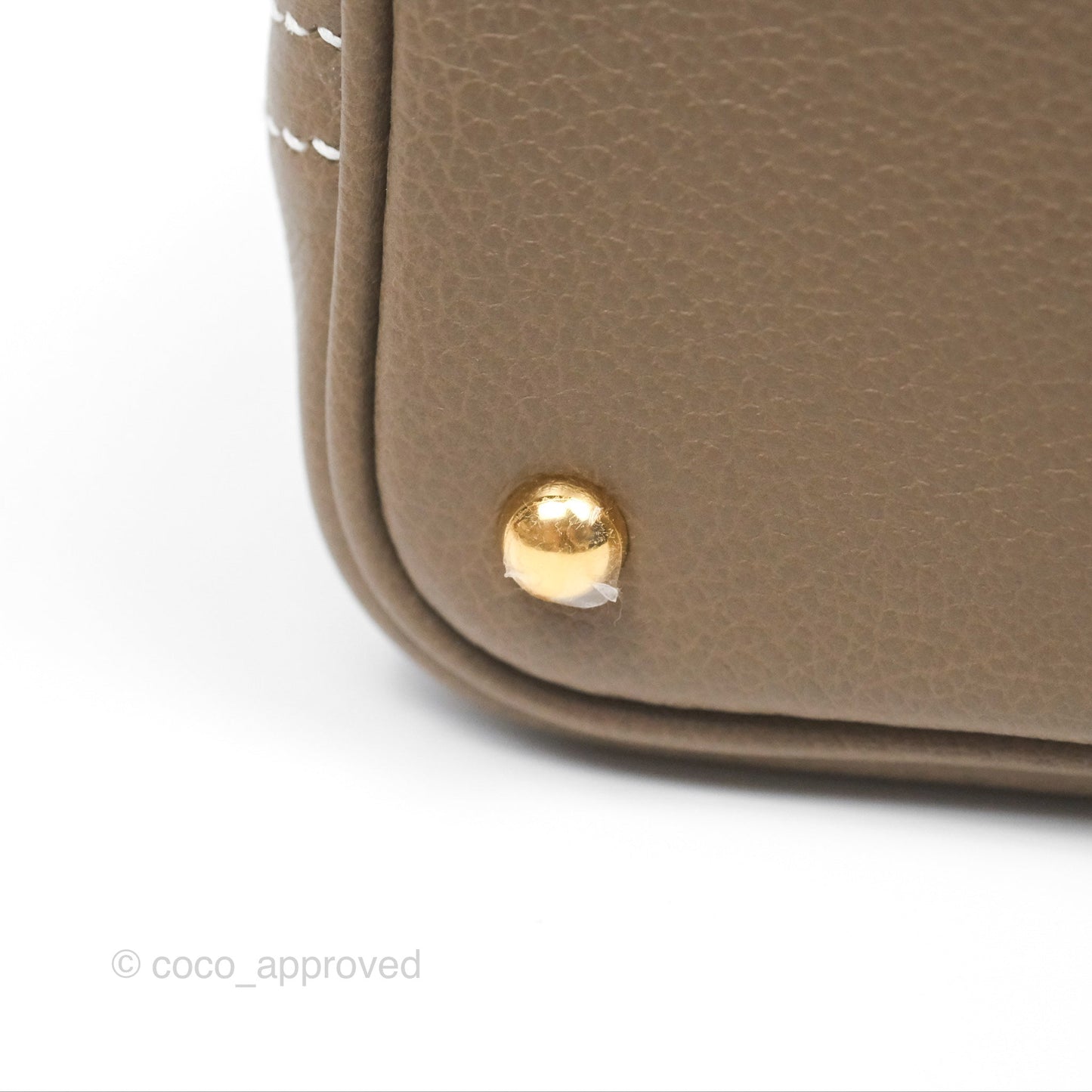 Hermès Bolide Mini 1923 Etoupe Evercolor Gold Hardware