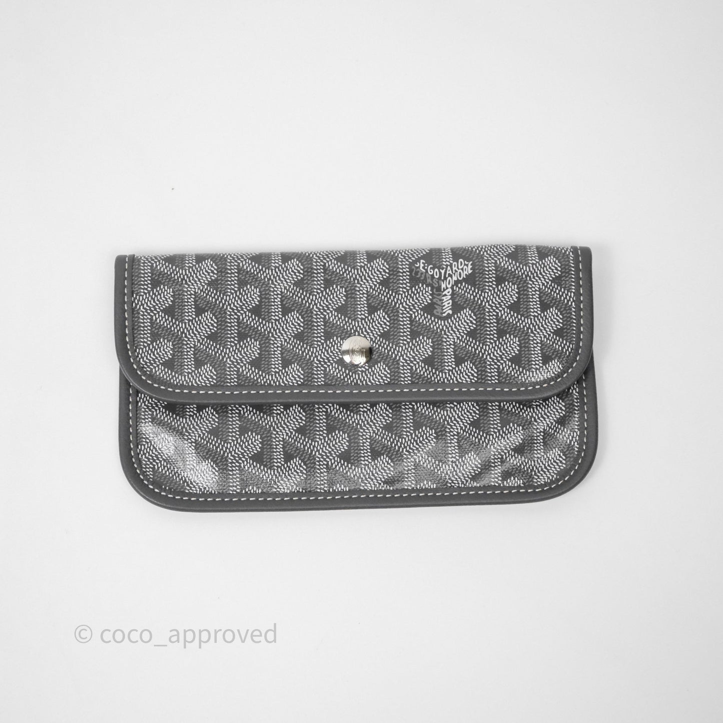 Goyard Bohème Hobo Bag Grey Goyardine Canvas Pink Heart