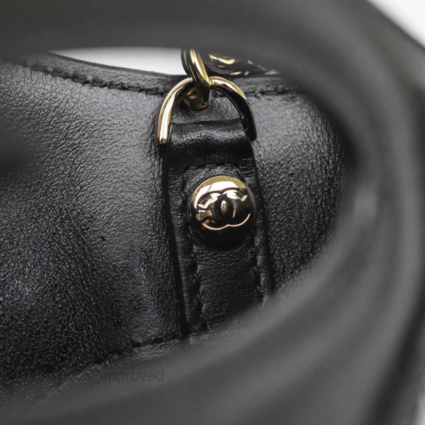 Chanel Nano 31 Black Shiny Calfskin Gold Hardware