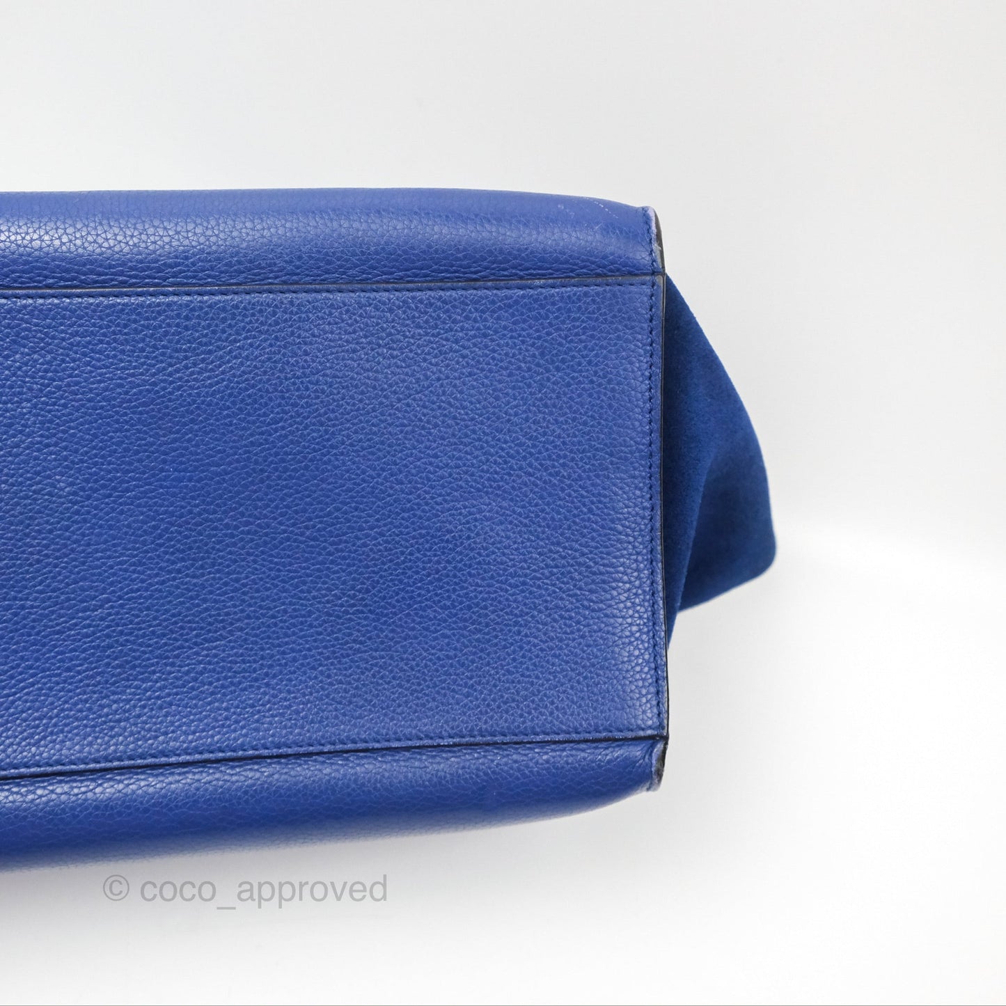 Celine Small Sleek Trapeze Blue Calfskin