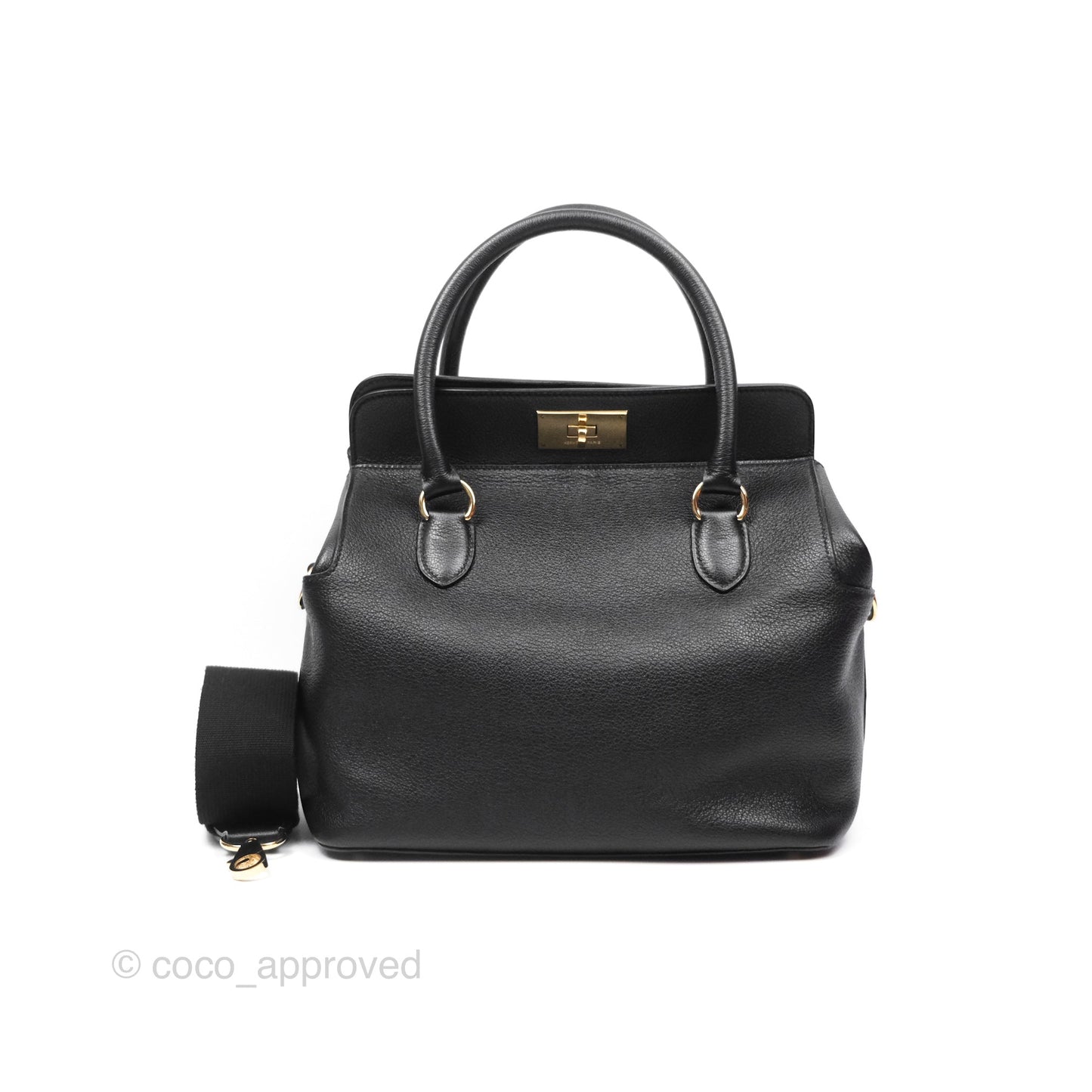 Hermès ToolBox 26 Noir 89 Taurillon Novillo Gold Hardware