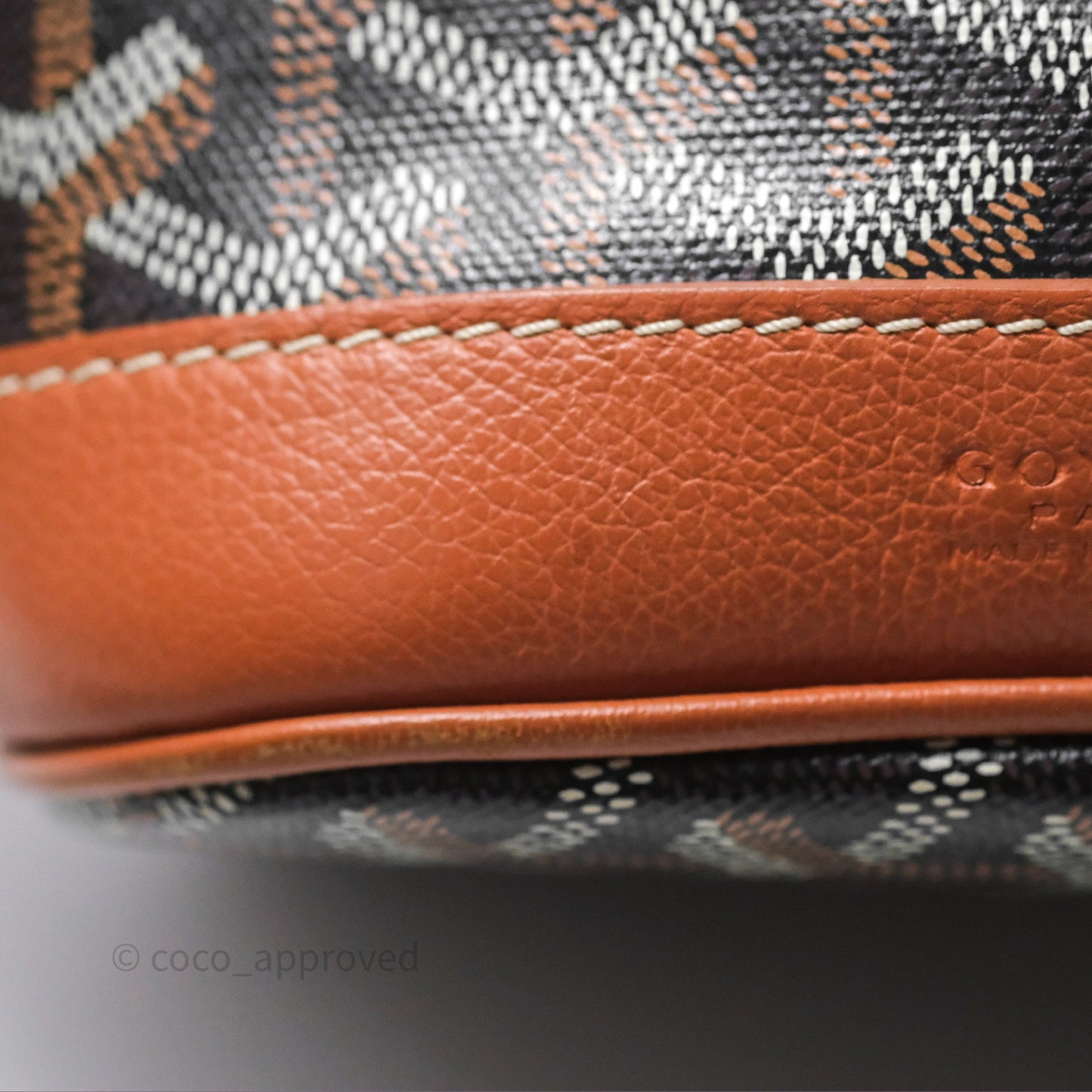 Goyard Petit Flot Bucket Bag Black & Tan Goyardine