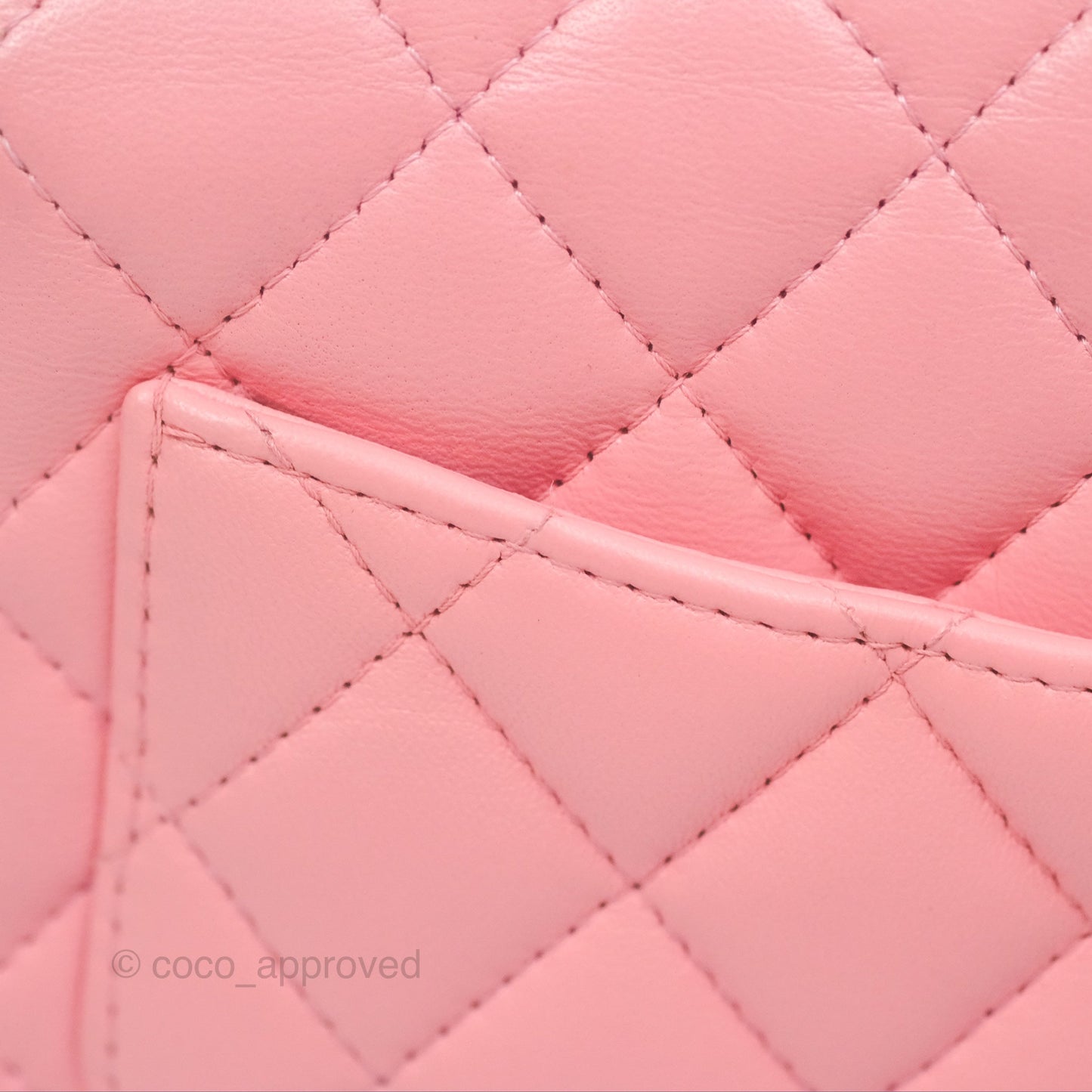 Chanel Mini Square Pink Lambskin Aged Gold Hardware