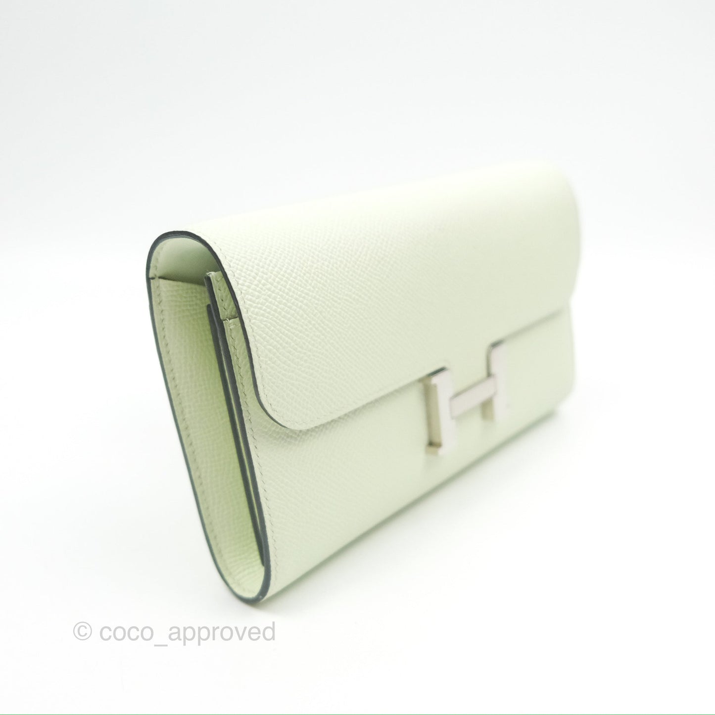 Hermès Constance To Go Wallet Vert Fizz Epsom Palladium Hardware