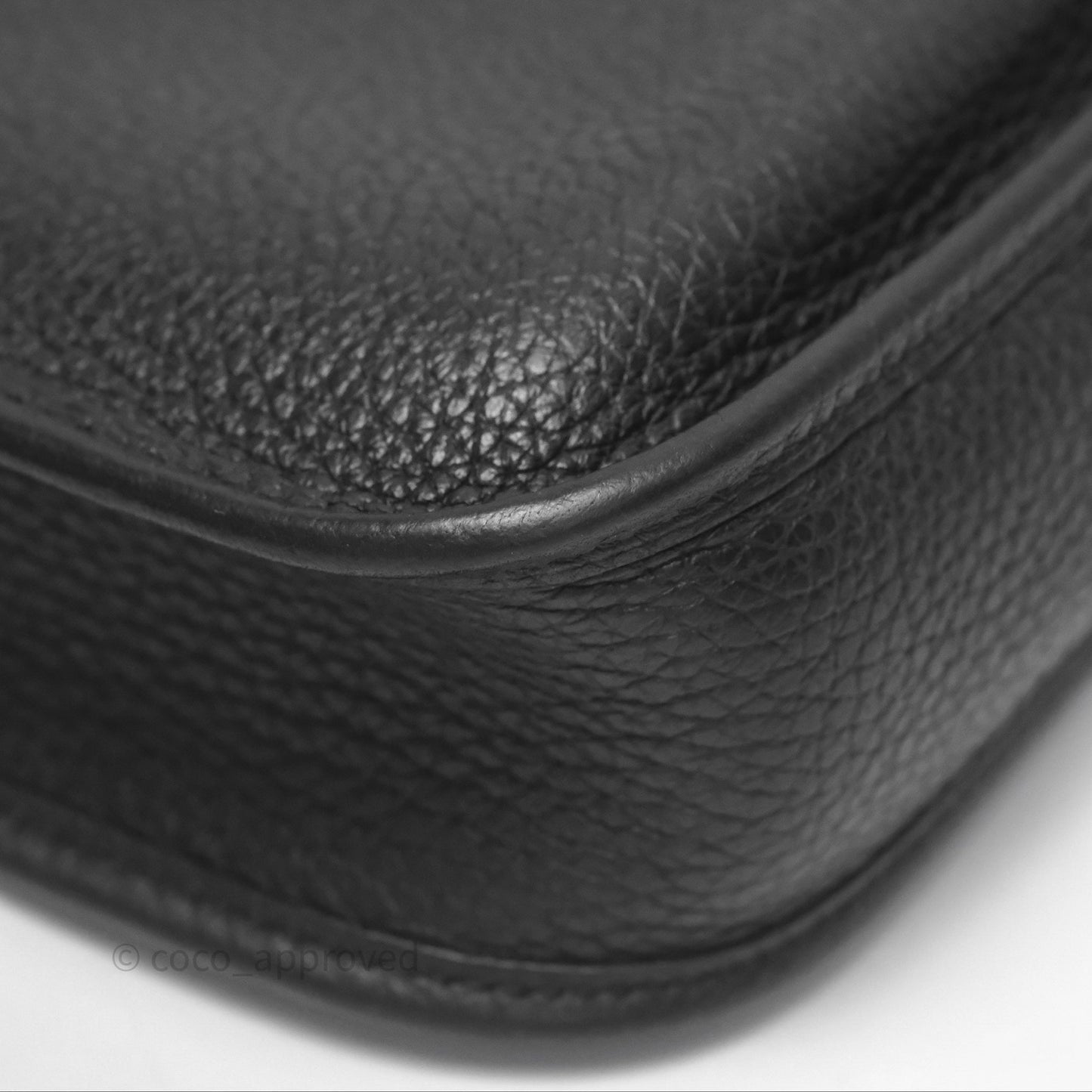 Hermès Mini Evelyne 16 Noir 89 Clemence Gold Hardware