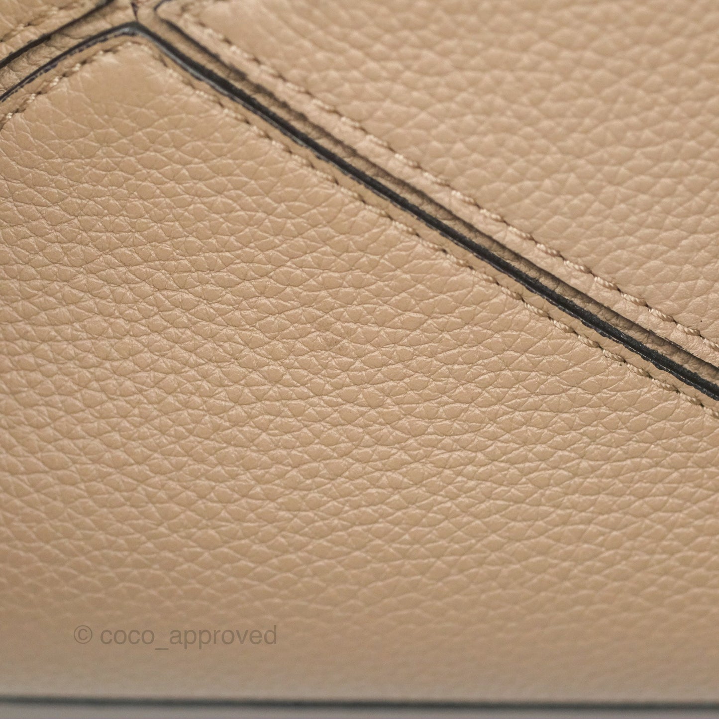 Loewe Small Puzzle Bag Sand Mink Grained Calfskin