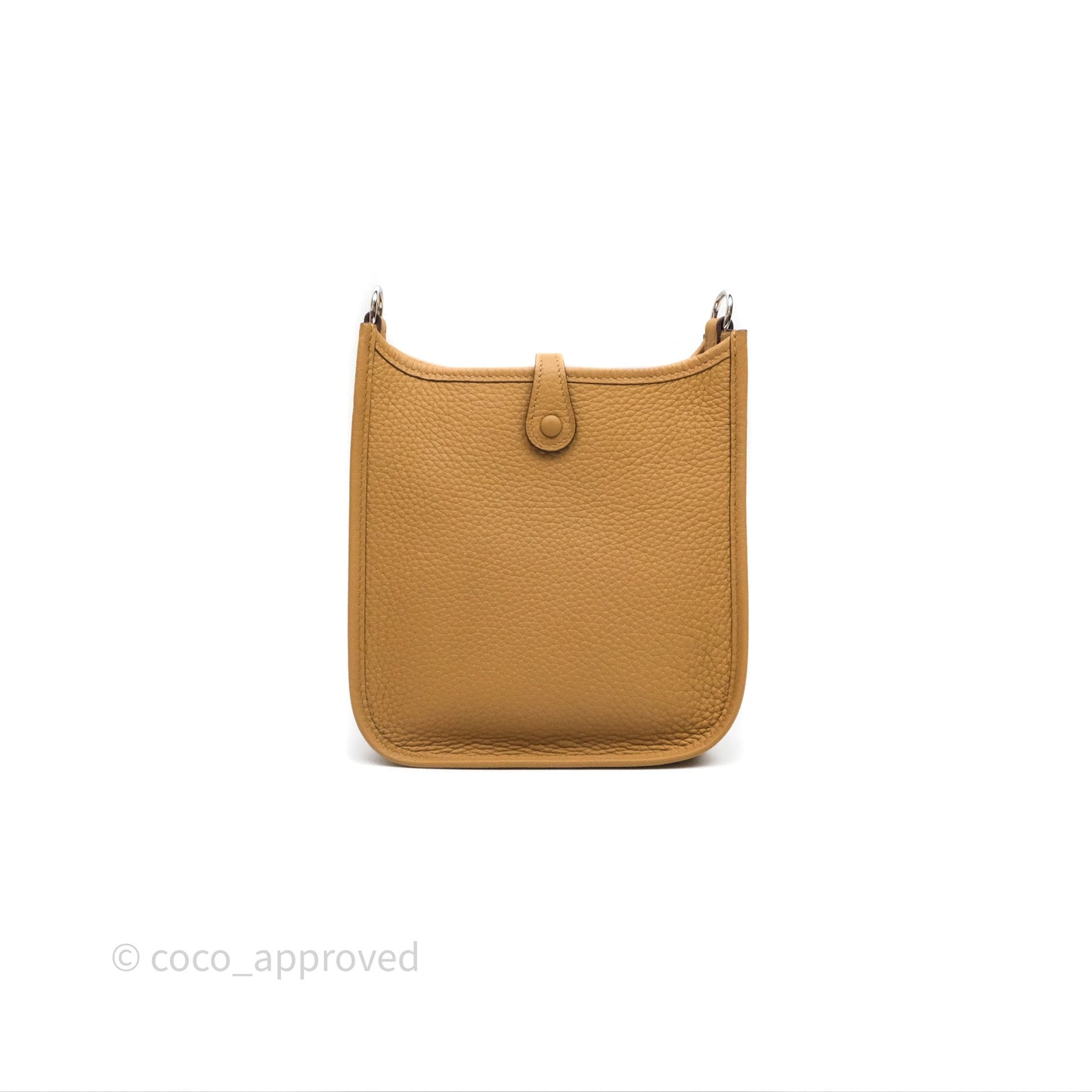 Hermès Mini Evelyne 16 Biscuit 48 Clemence Palladium Hardware