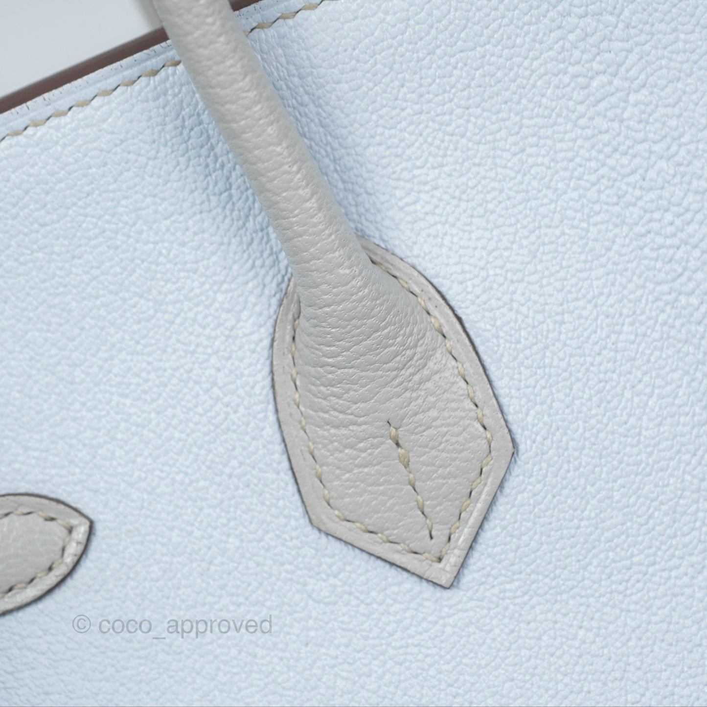 Hermès Birkin 25 Retourne HSS Blue Brume T0/ Gris Perle 80 Chevre Mysore Palladium Hardware