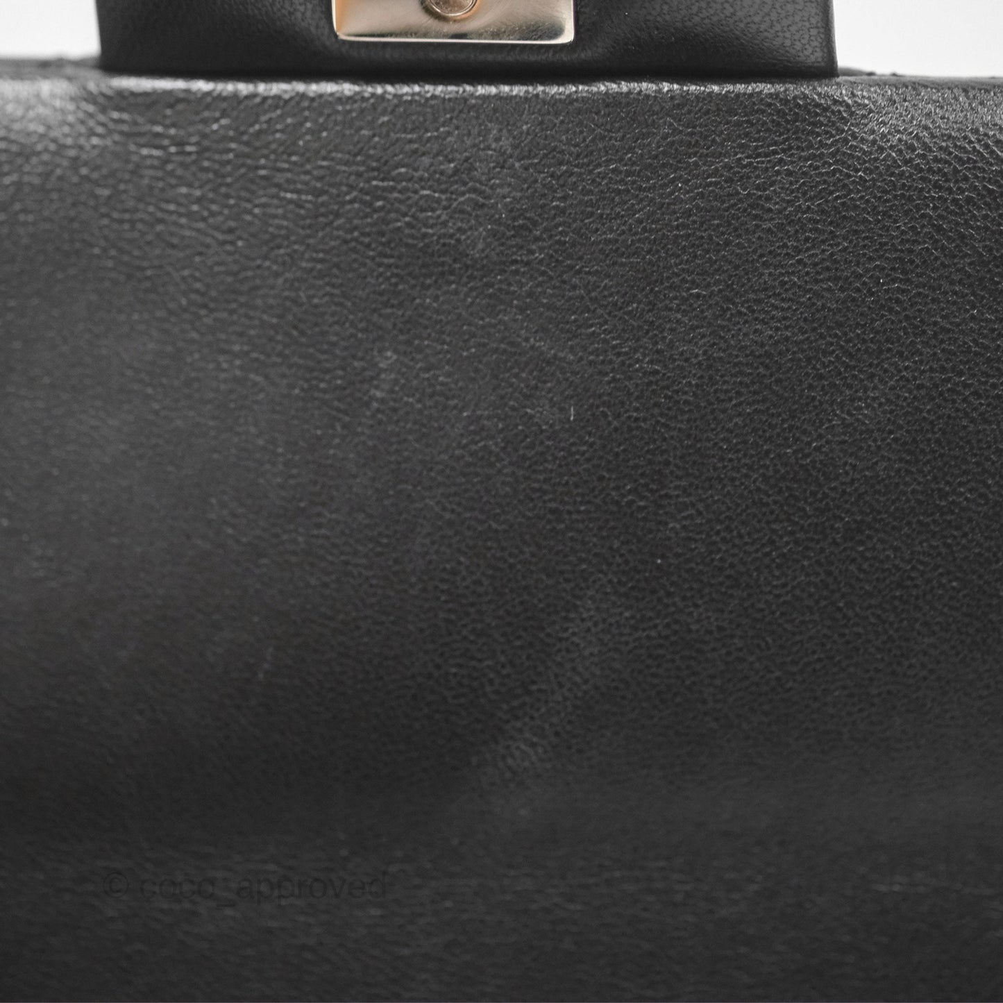 Chanel Mini Square Flap Quilted Black Lambskin Silver Hardware