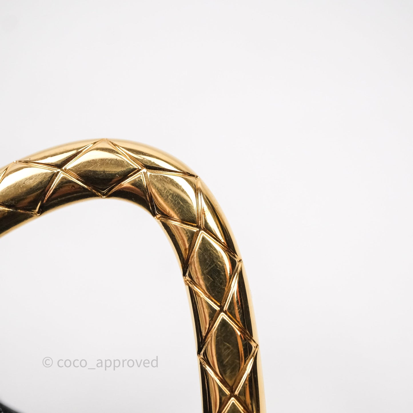 Chanel Jewel Hook Card Holder Black Lambskin Aged Gold Hardware