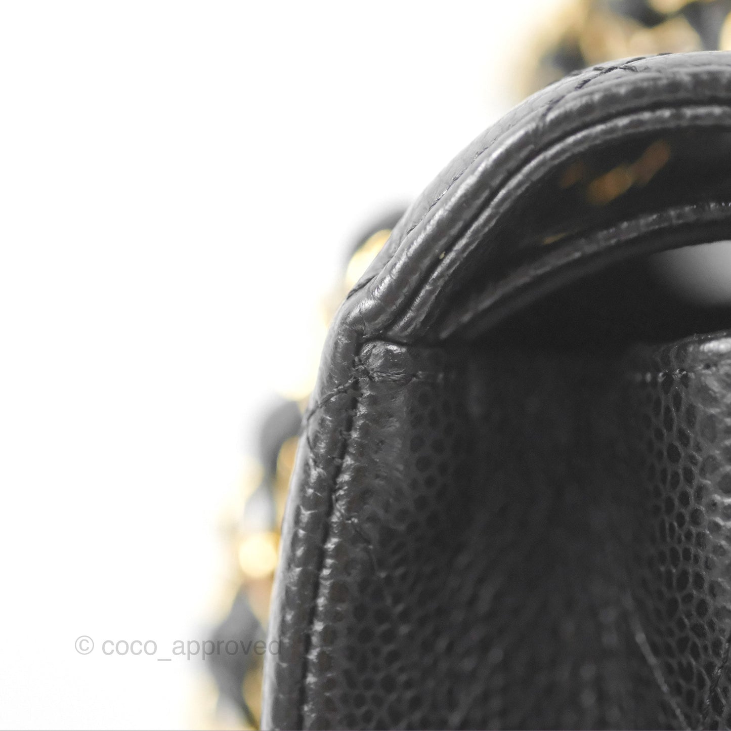 Chanel Small Classic Quilted Flap Black Caviar Gold Hardware