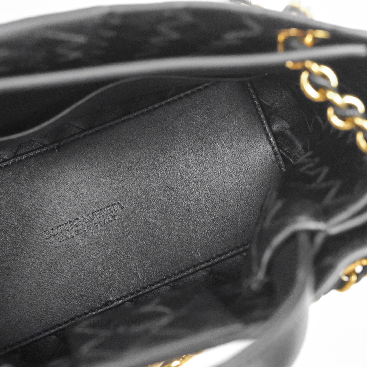 Bottega Veneta Small Andiamo Bag Black Intrecciato Lambskin
