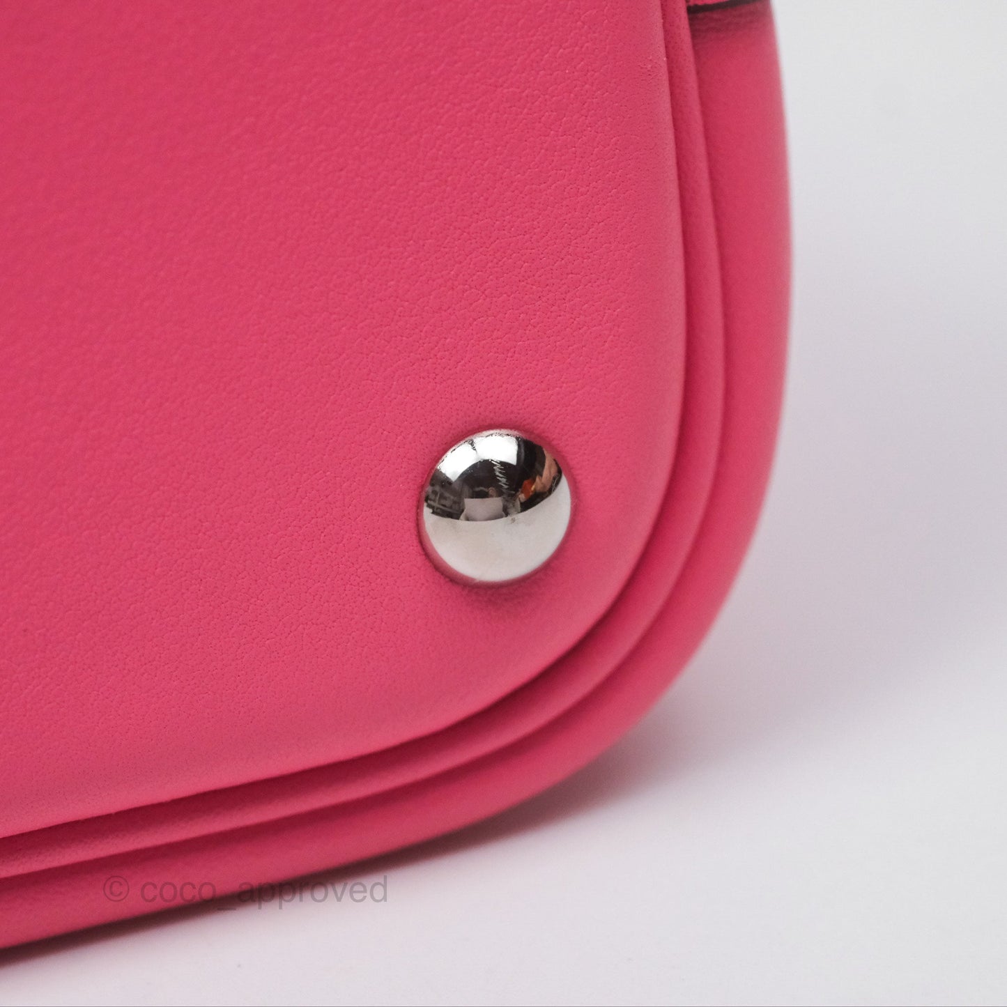 Hermès Bolide 27 Rose Azalée 8W Swift Palladium Hardware