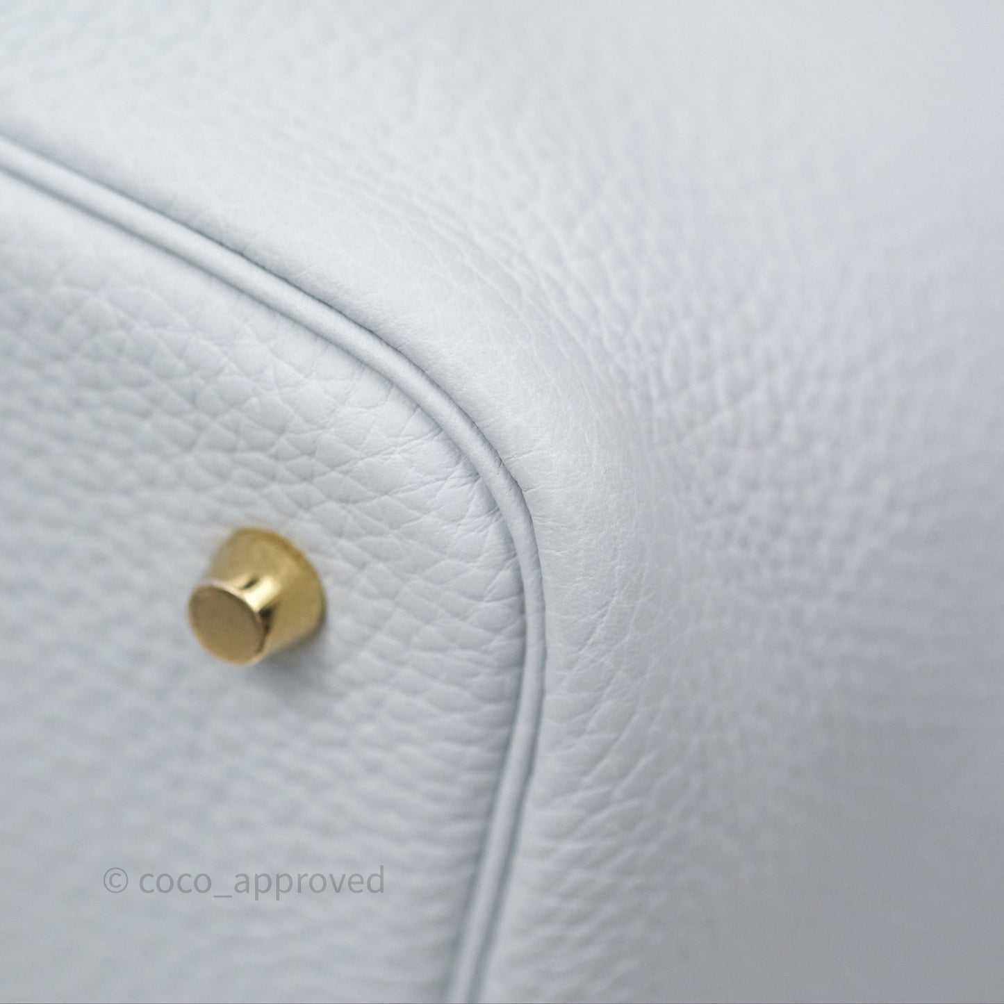 Hermès Picotin Lock 22 Bleu Pale 08 Clemence Gold Hardware