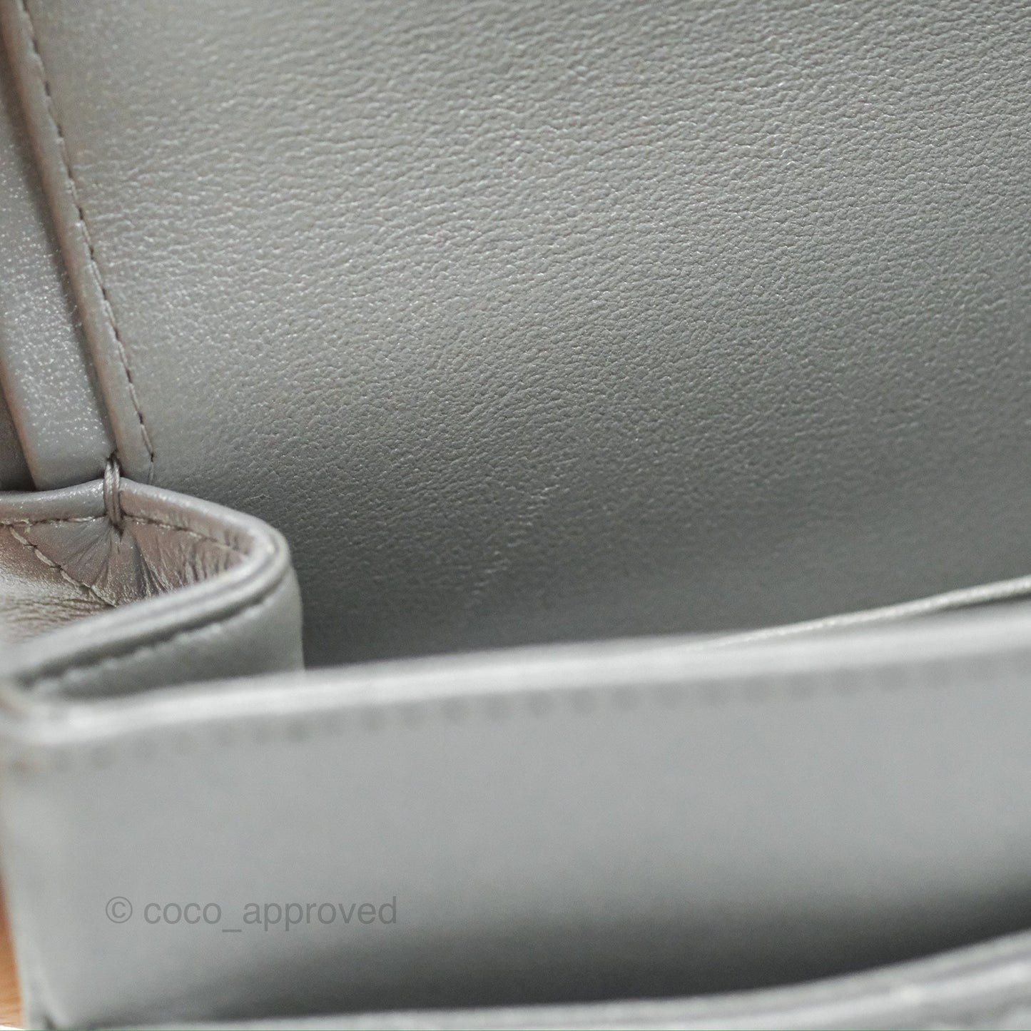 Chanel Classic M/L Medium Flap Quilted Pearly Silver Silver Hardware 23P
