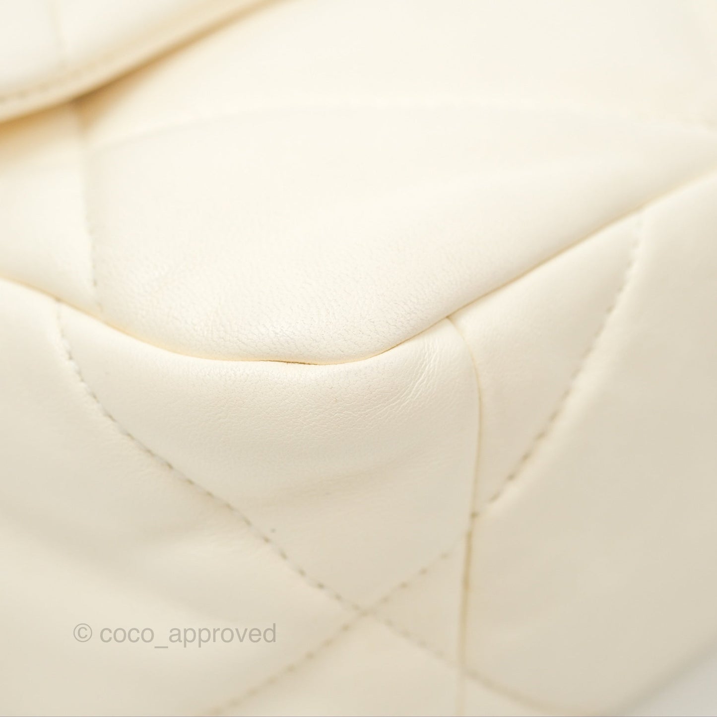 Chanel 19 Small Ivory Cream Mixed Hardware