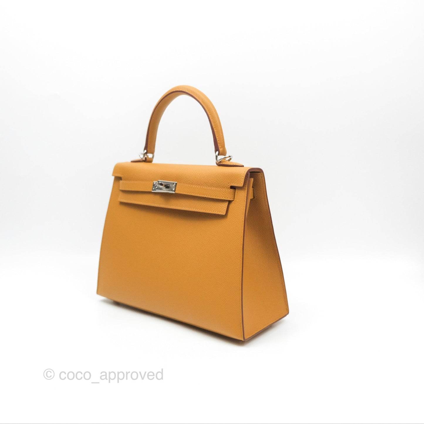 Hermès Sellier Kelly 25 Sesame 2S Epsom Palladium Hardware