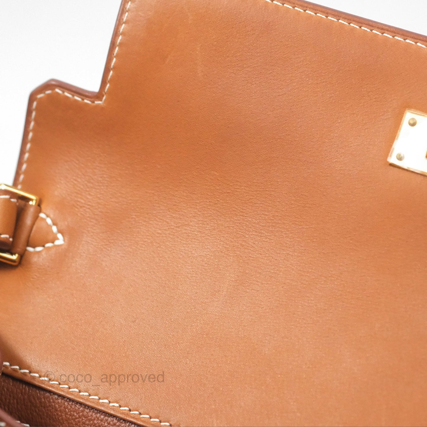 Hermès Kelly Depeches 25 Pouch Ecru-beige 14 Toile H/ Fauve 34 Barenia Gold Hardware