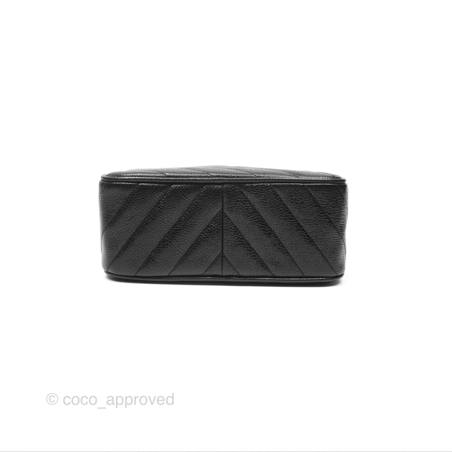 Chanel Vintage Small Camera Bag Black Caviar Gold Hardware