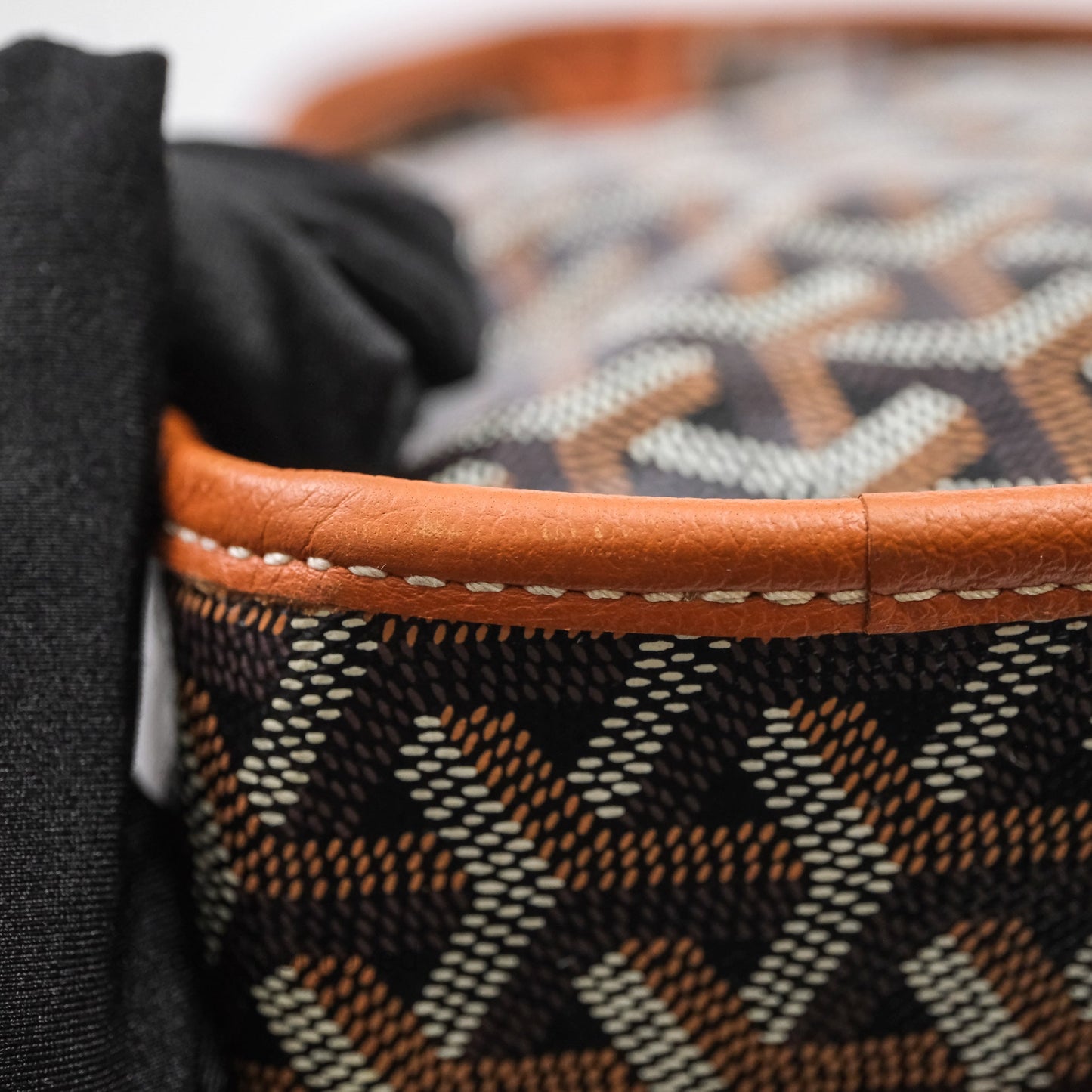 Goyard Saint Léger Backpack Black/ Tan