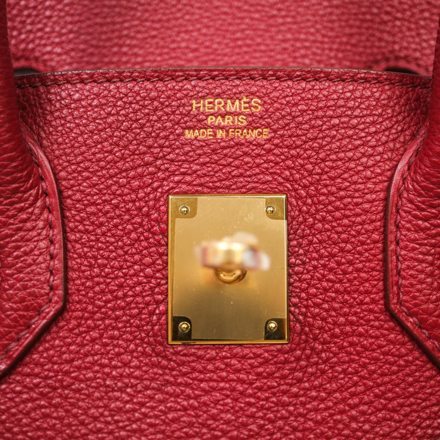 Hermès Birkin 35 Red Togo Gold Hardware