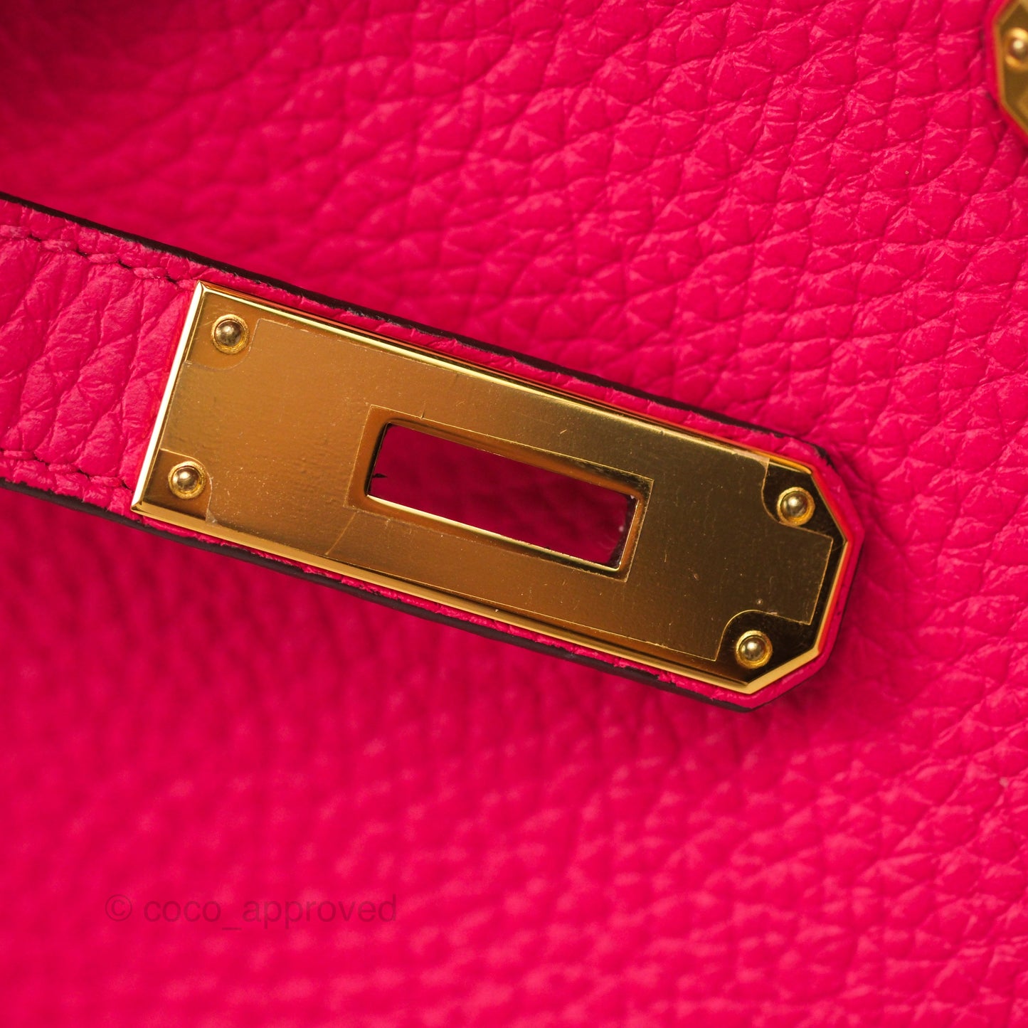 Hermès Birkin 30 Retourne I6 Rose Extrême Clemence Gold Hardware