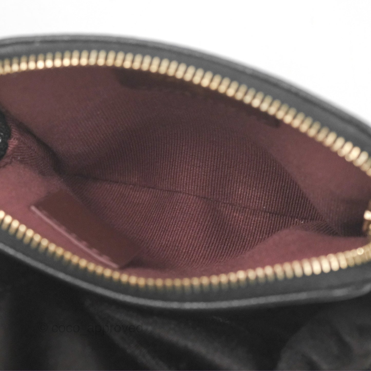 Chanel Zipped Coin Purse Card Holder Black Caviar Gold Hardware