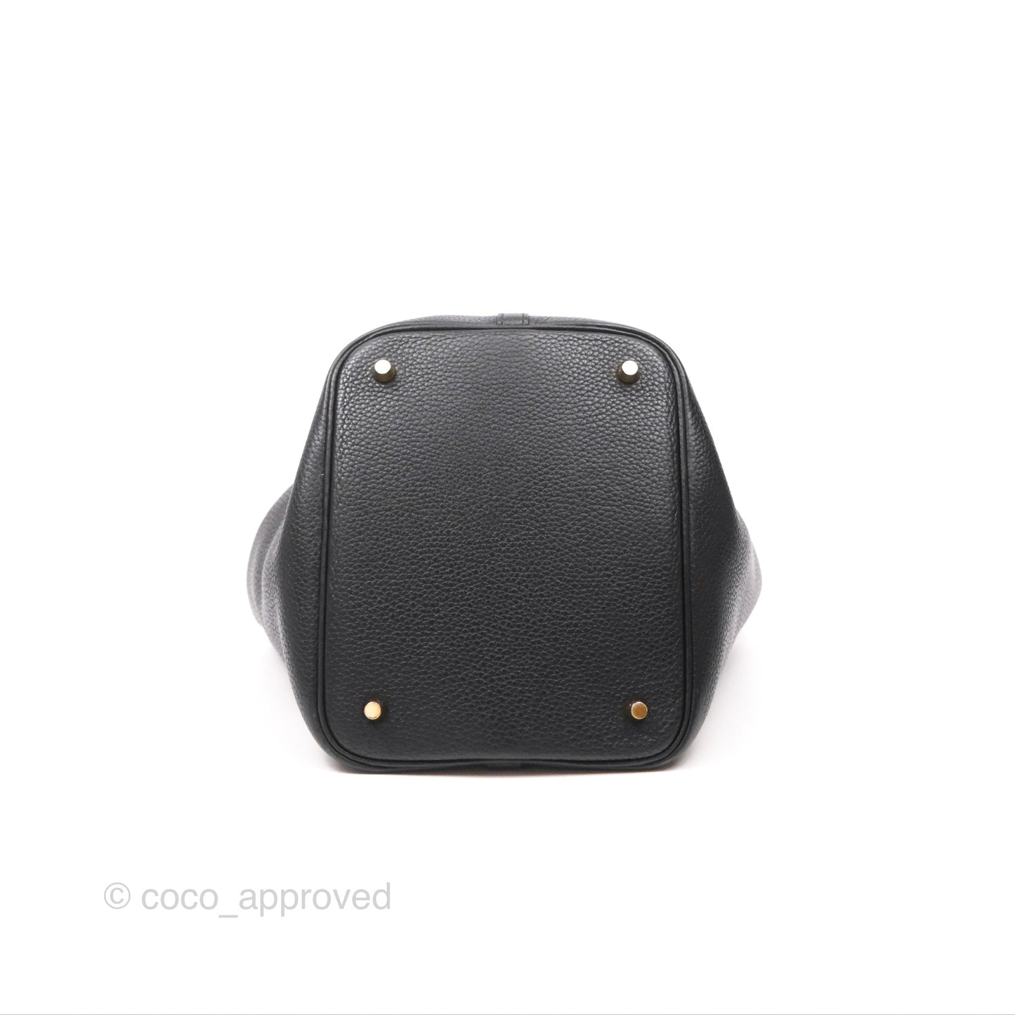 Hermès Picotin 22 Black Noir 89 Clemence Gold Hardware