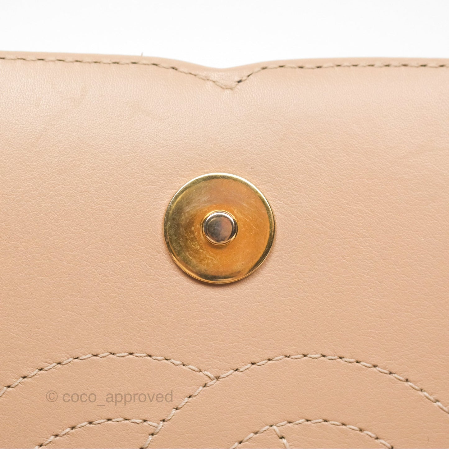 Chanel Small CC Filigree Flap Quilted Beige Black Caviar