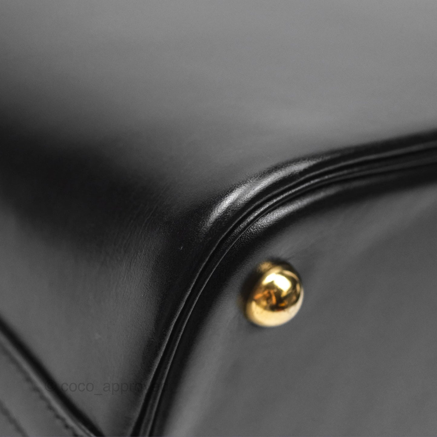 Hermès Bolide 31 Noir 89 / Natural Box Leather Gold Hardware