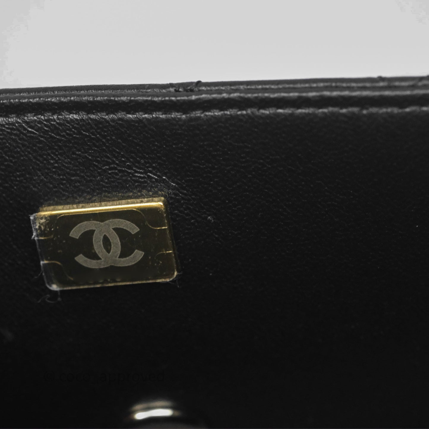 Chanel Crystals Top Handle Mini Rectangular Flap Bag Black Lambskin Gold Hardware
