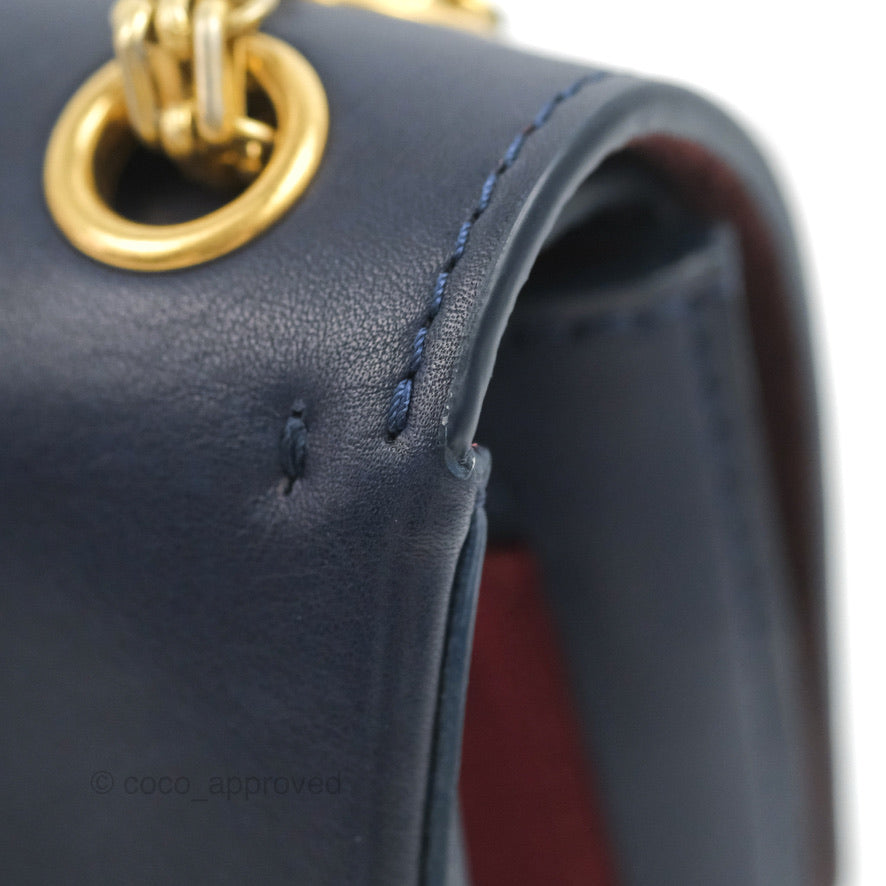 Chanel Nude Reissue 2.55 Medallion Flap 225 Navy Calfskin