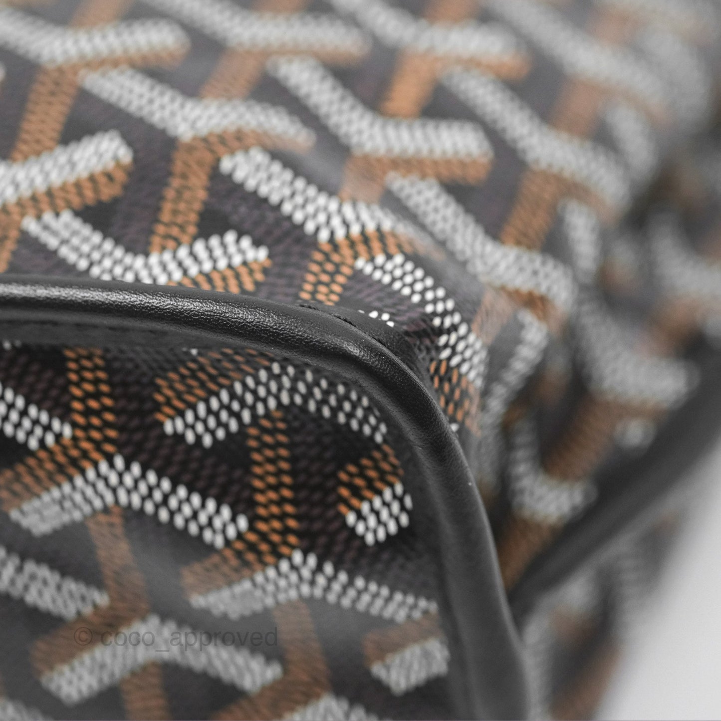 Goyard Anjou Mini Bag Goyardine Canvas Black
