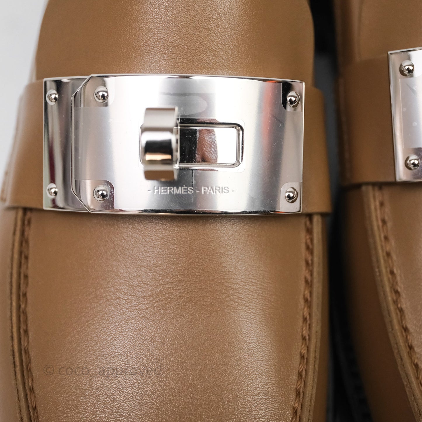 Hermès A Eclair Kelly Loafer Brown Size 38.5