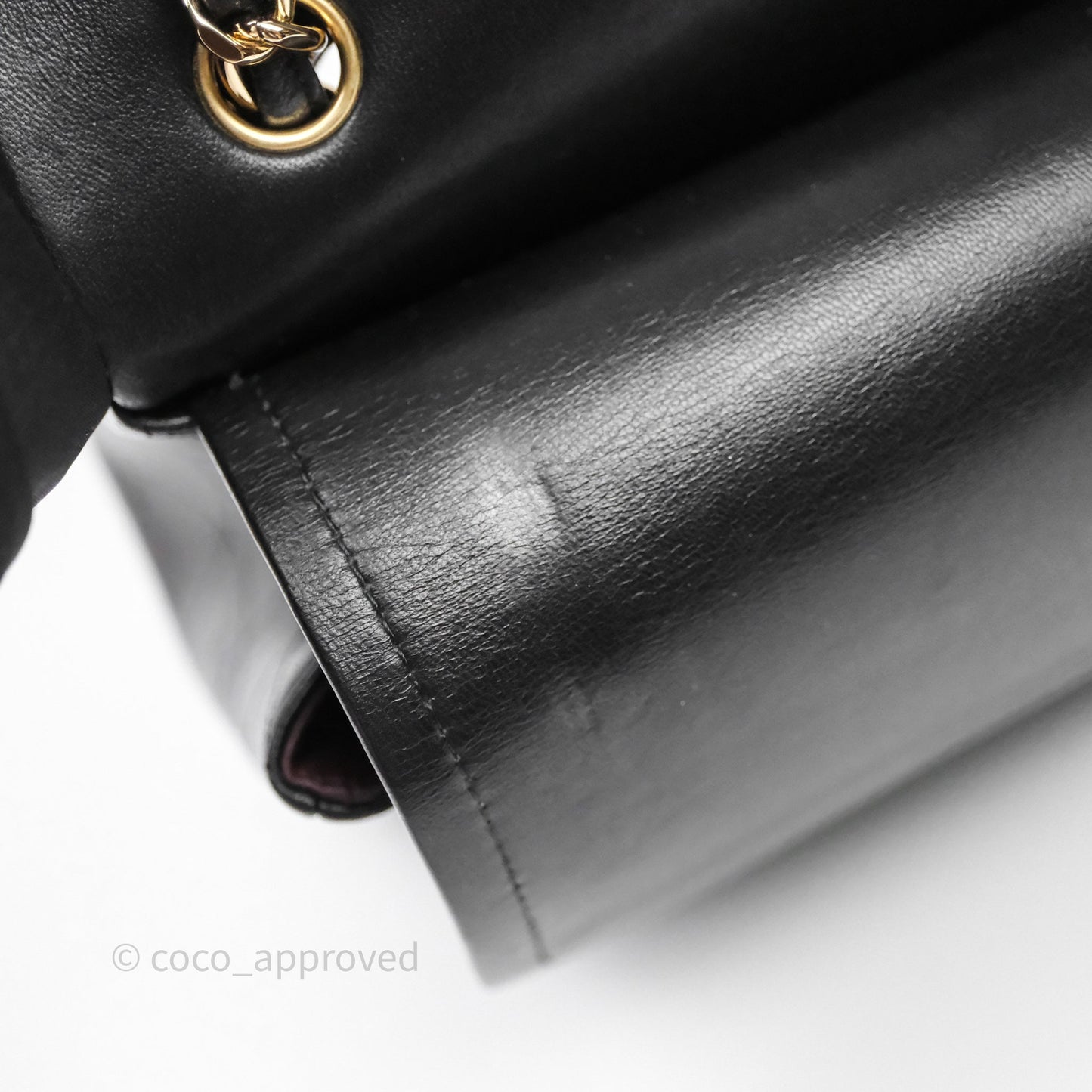 Chanel Classic Jumbo Double Flap Black Lambskin Bag Gold Hardware