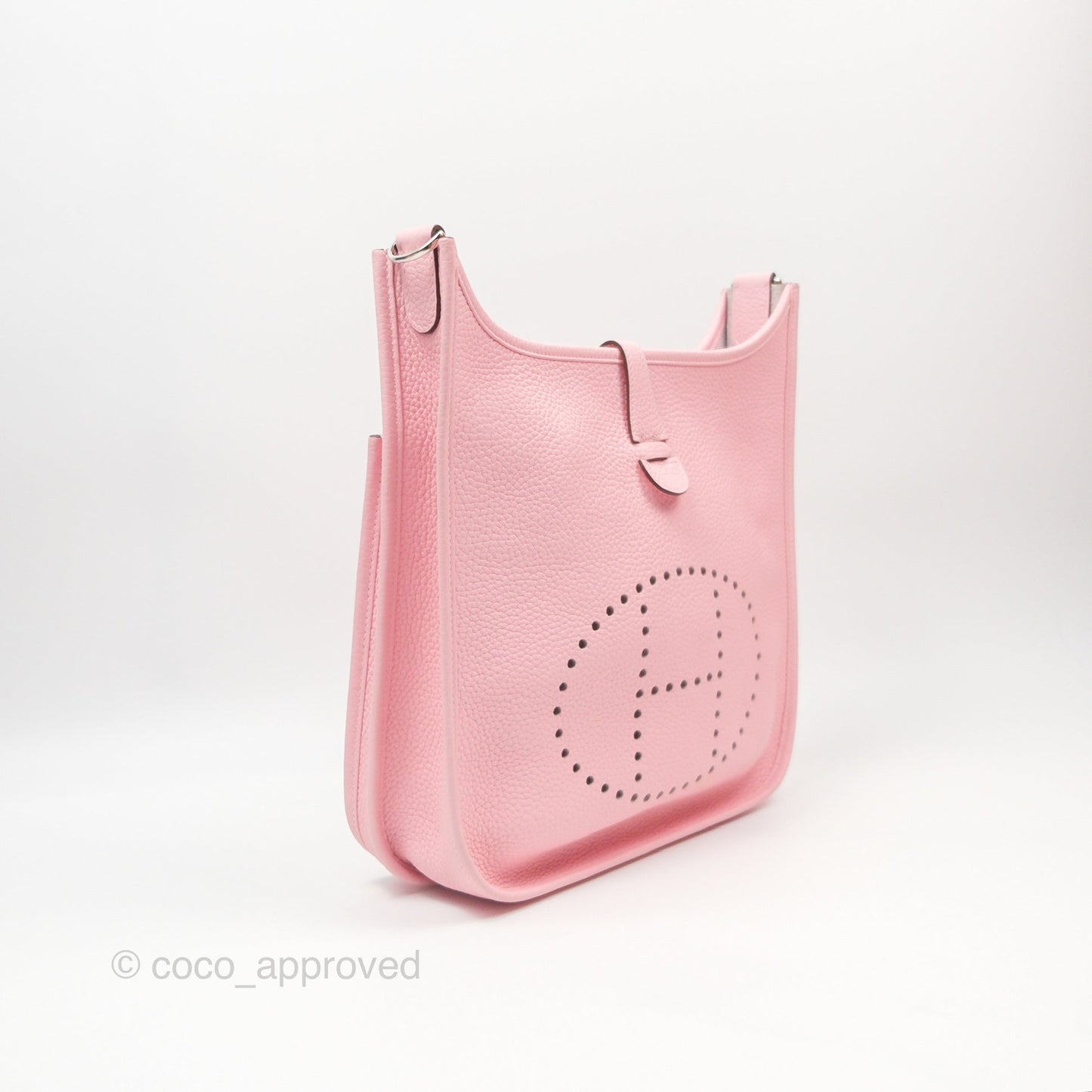 Hermes Evelyne III 29 Rose Sakura 3Q Clemence Palladium Hardware