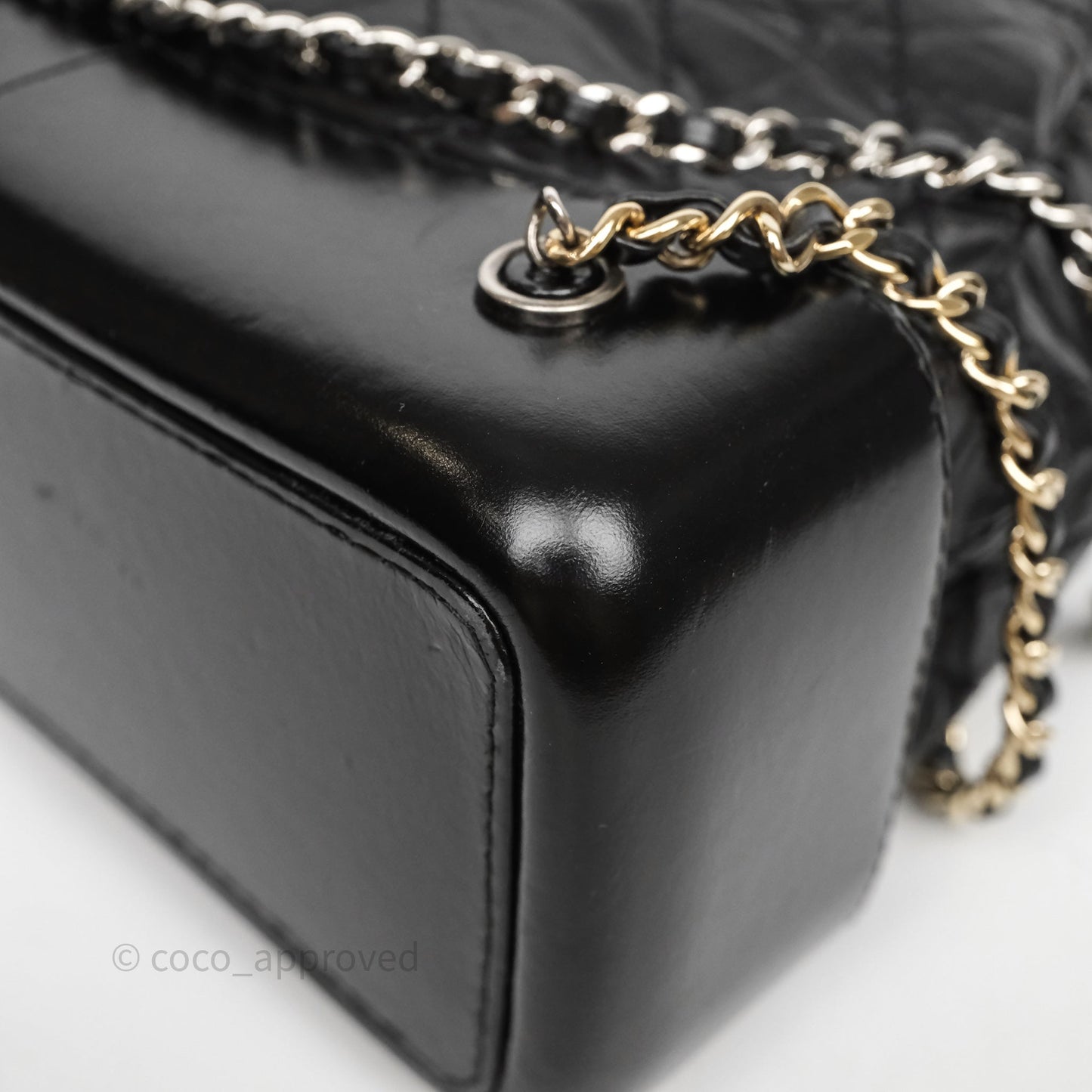 Chanel Small Gabrielle Backpack Black Aged Calfskin