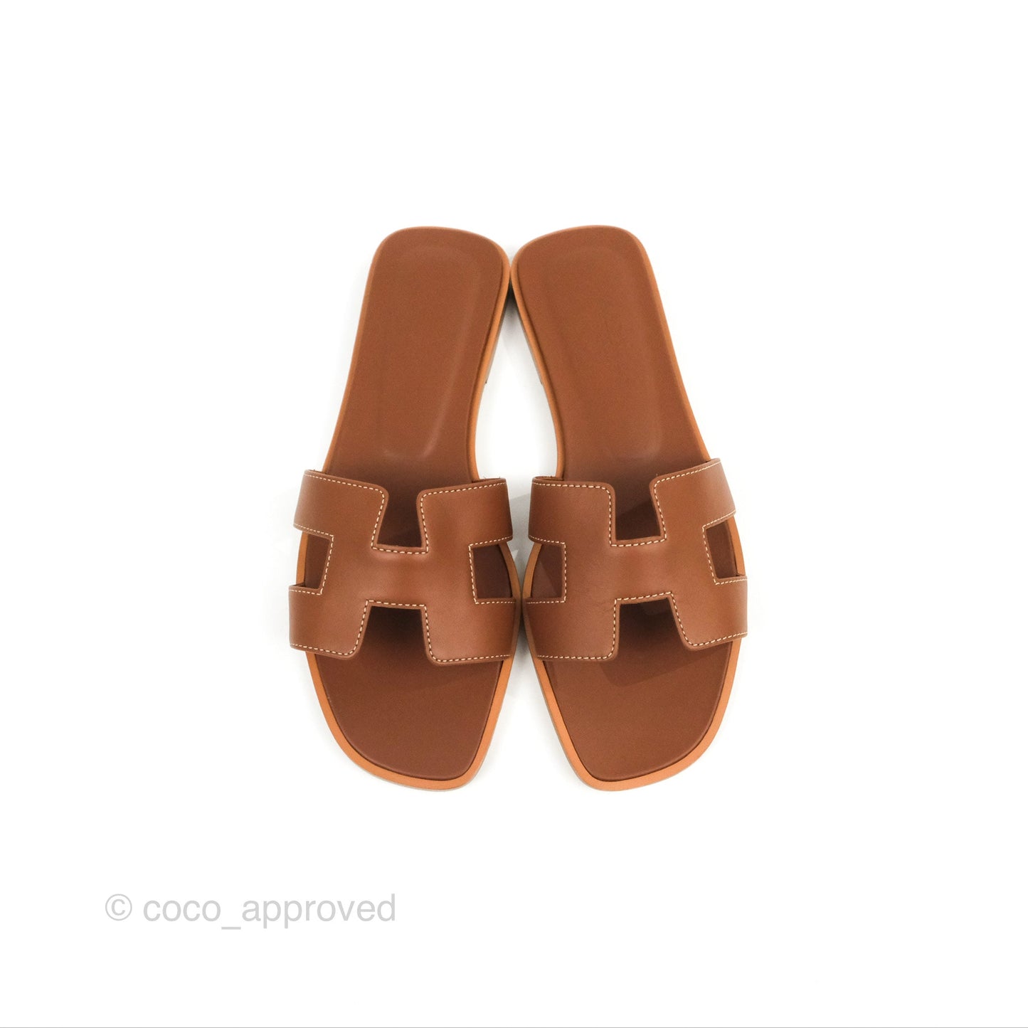 Hermès Oran Sandals in Gold Size 38