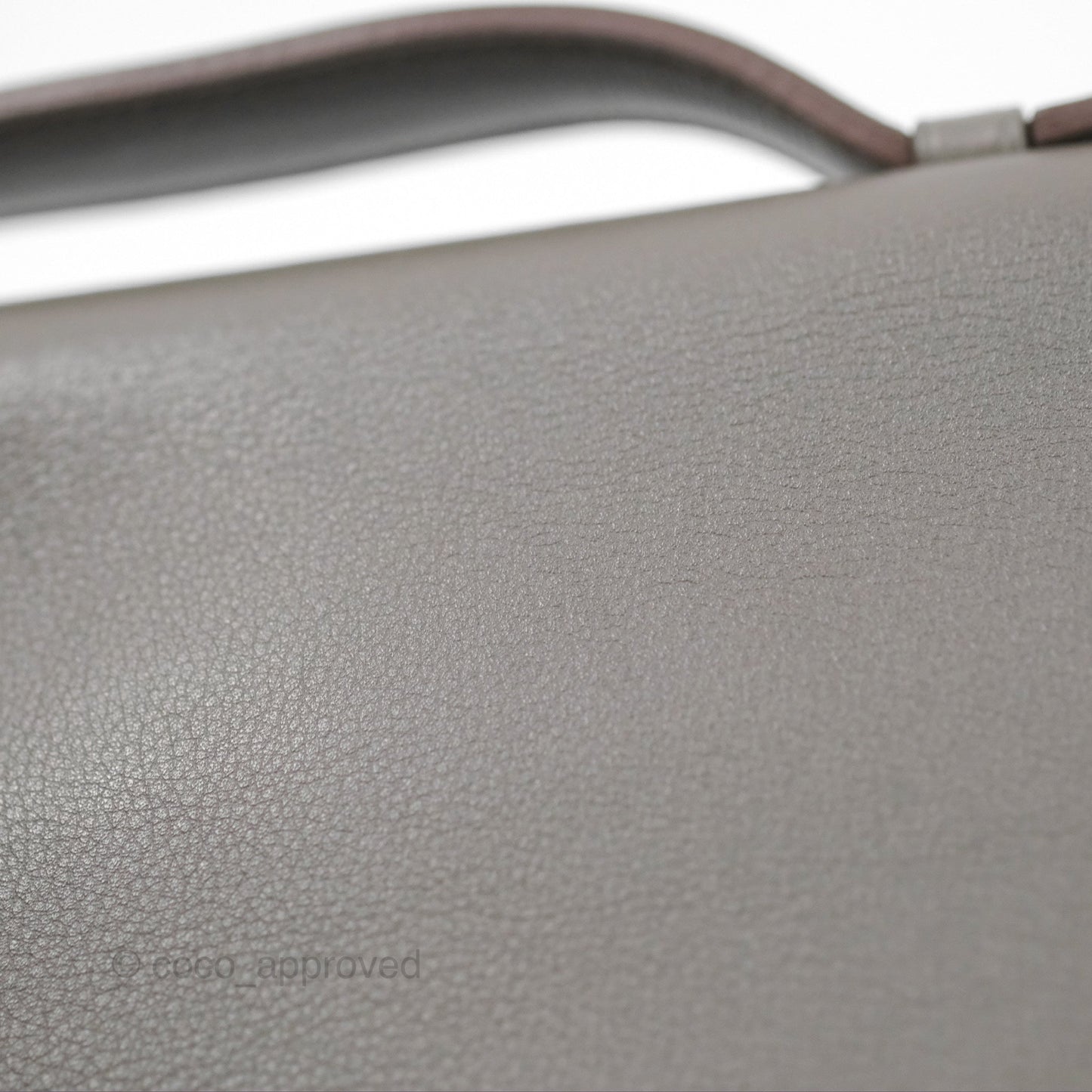 Hermes Kelly Cut Clutch Pochette Gris Asphalt M8 Swift Palladium Hardware