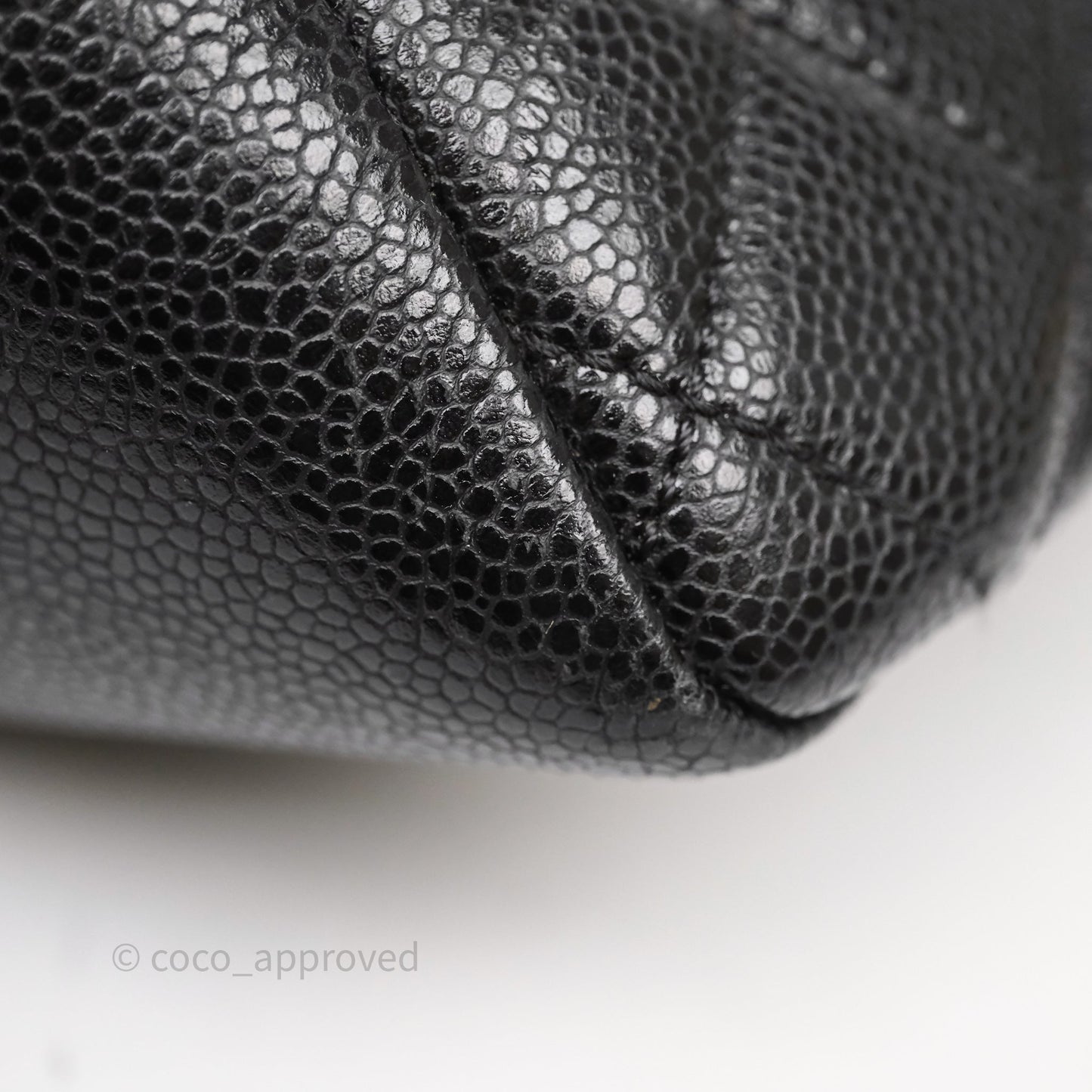 Chanel GST Black Caviar Silver Hardware
