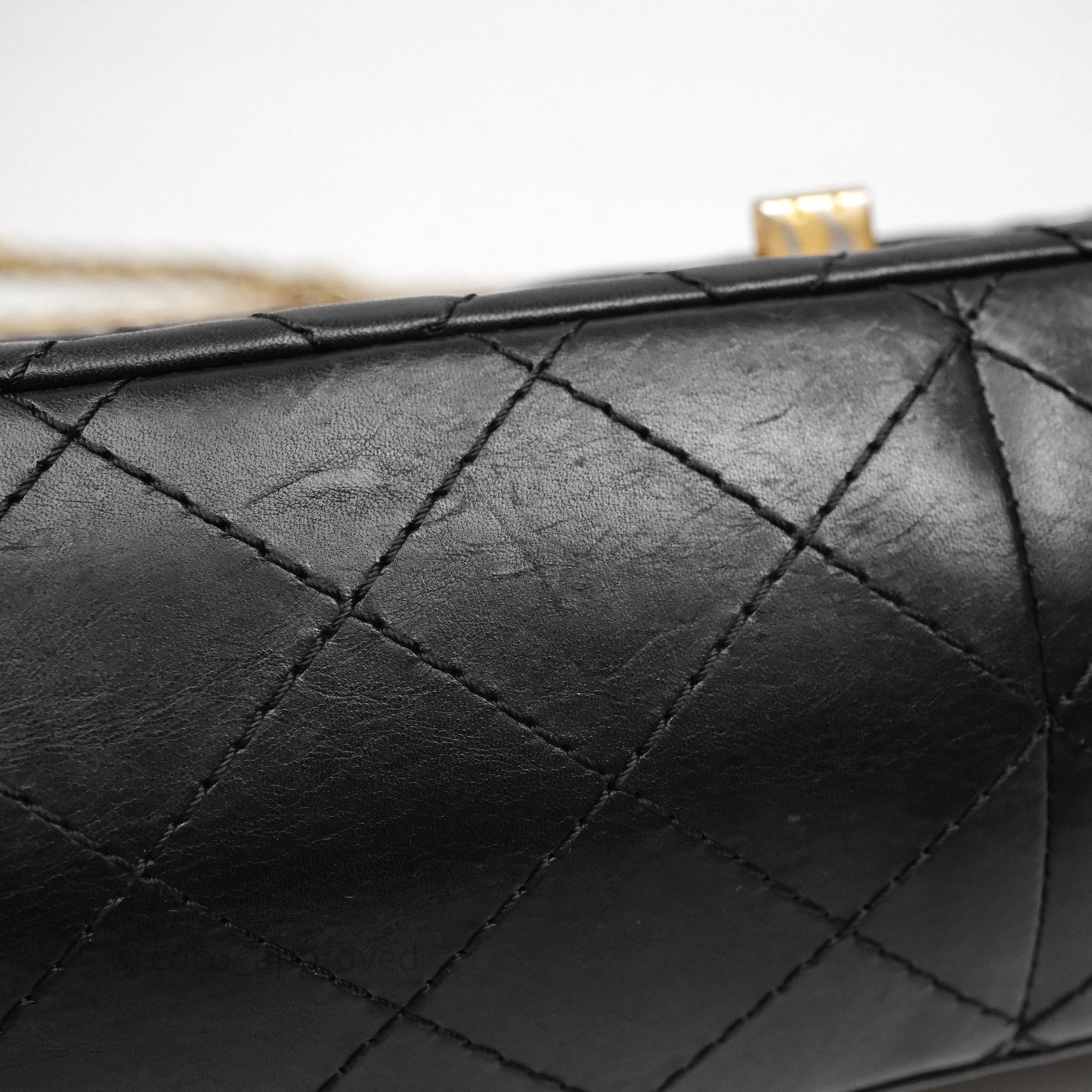 Chanel Reissue Quilted Aged Calfskin Black Gold Hardware 226