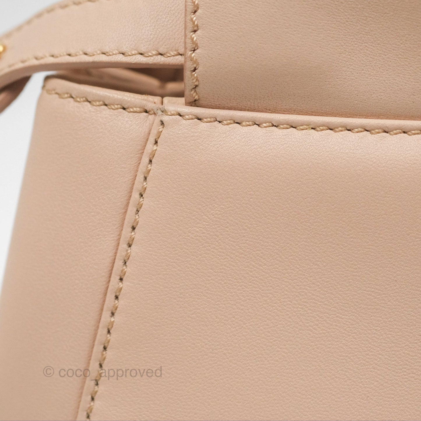 Fendi Mini Peekaboo Bag Light Pink Lambskin Gold Hardware