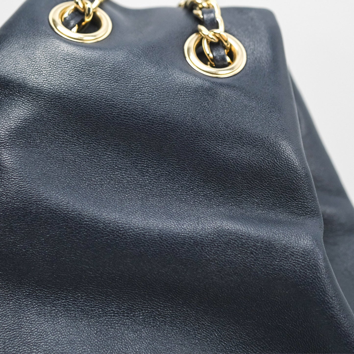 Chanel Small Seoul Backpack Navy Lambskin Gold Hardware