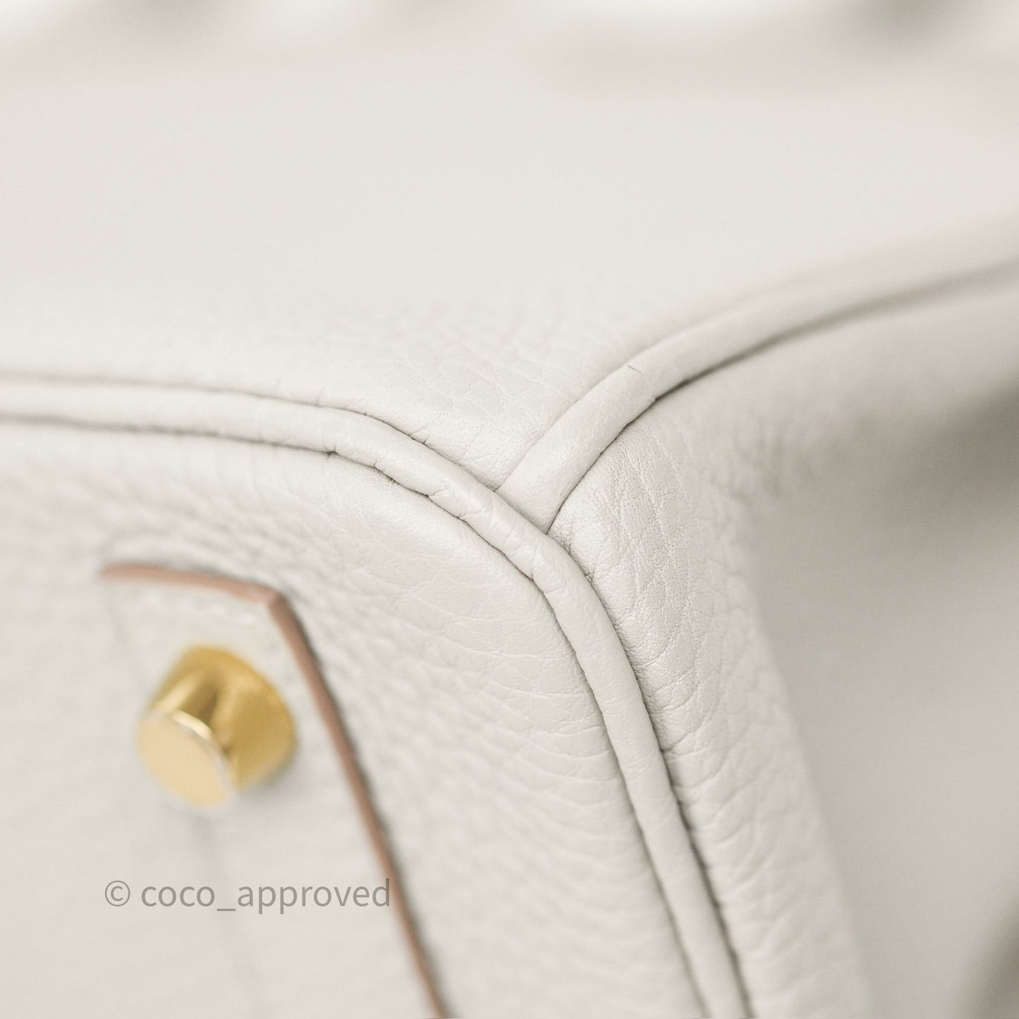 Hermès Birkin 30 Retourne Gris Perle 80 Togo Gold Hardware
