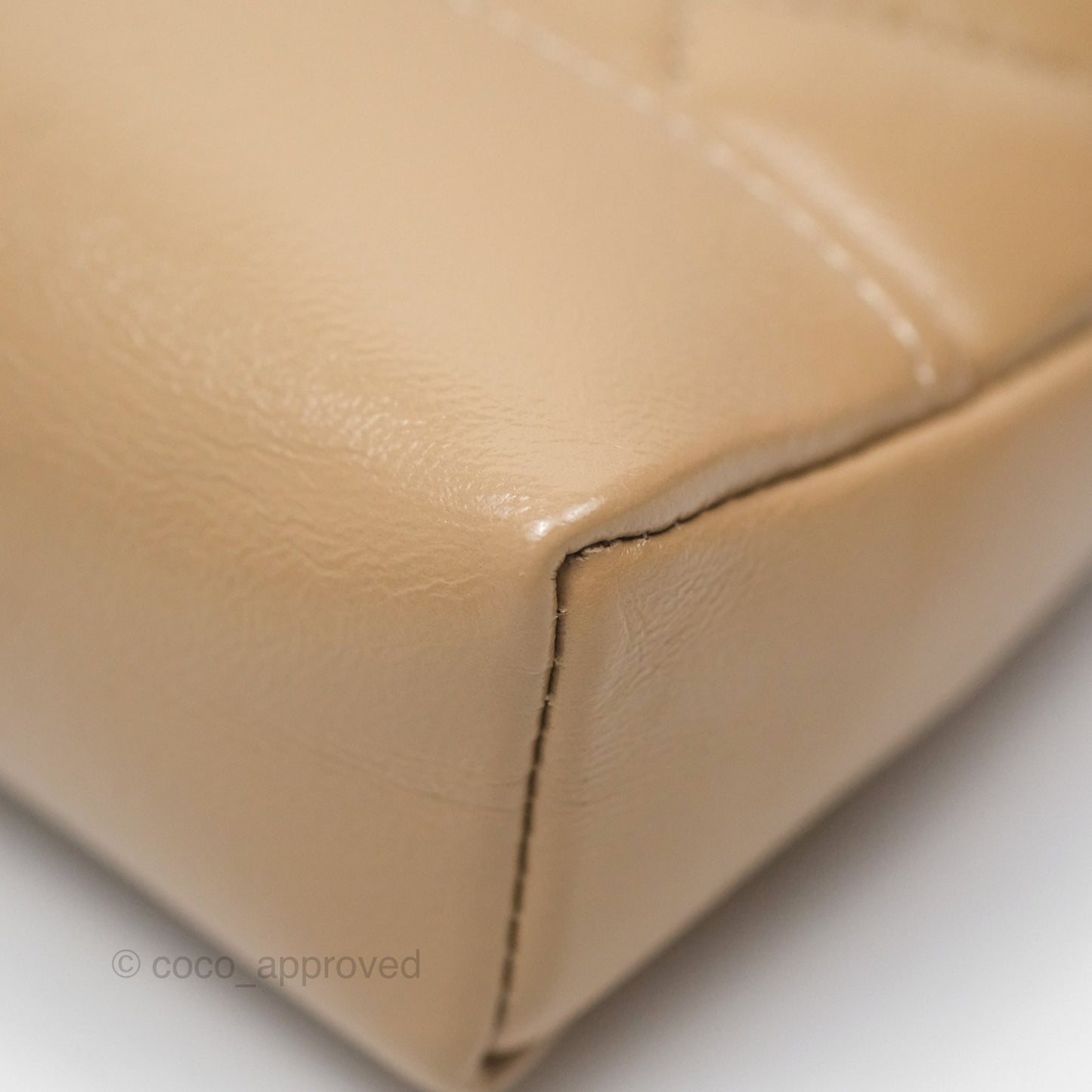 Chanel Nano 31 Beige Shiny Lambskin Gold Hardware