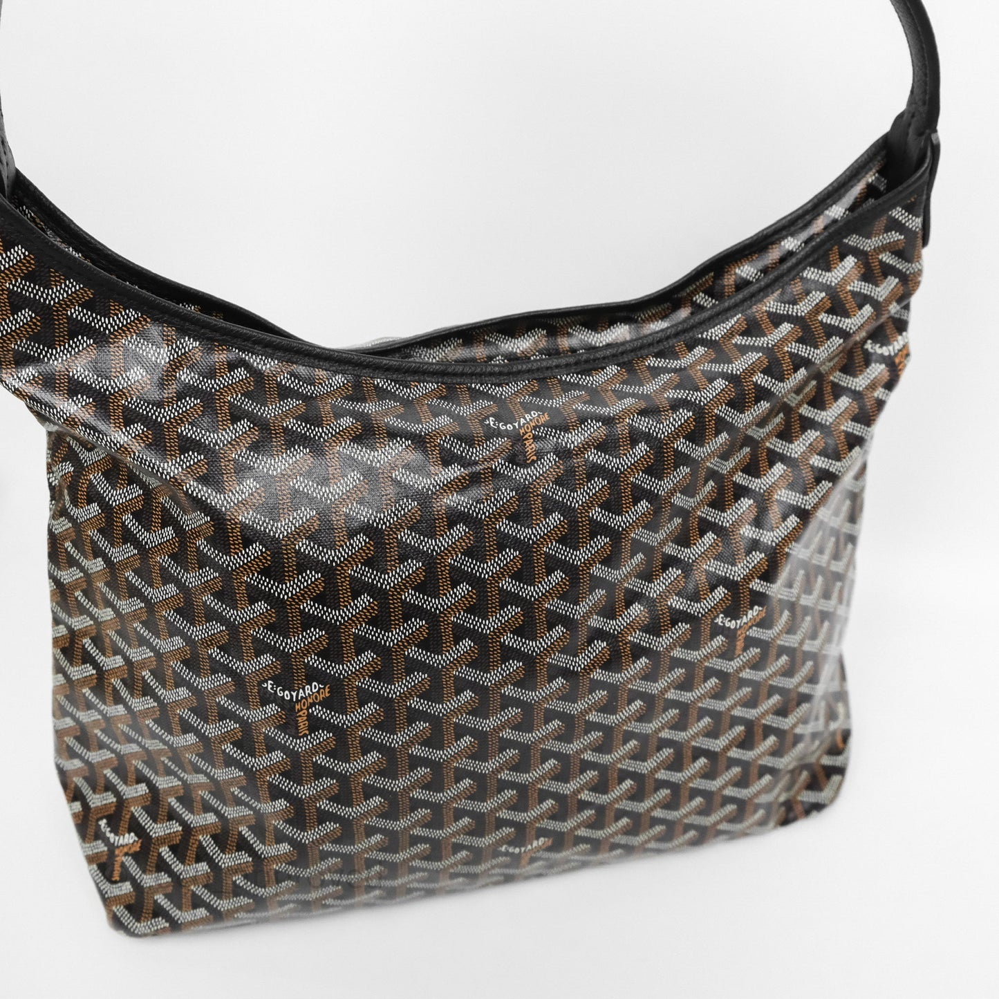 Goyard Bohème Hobo Bag Black Goyardine Canvas