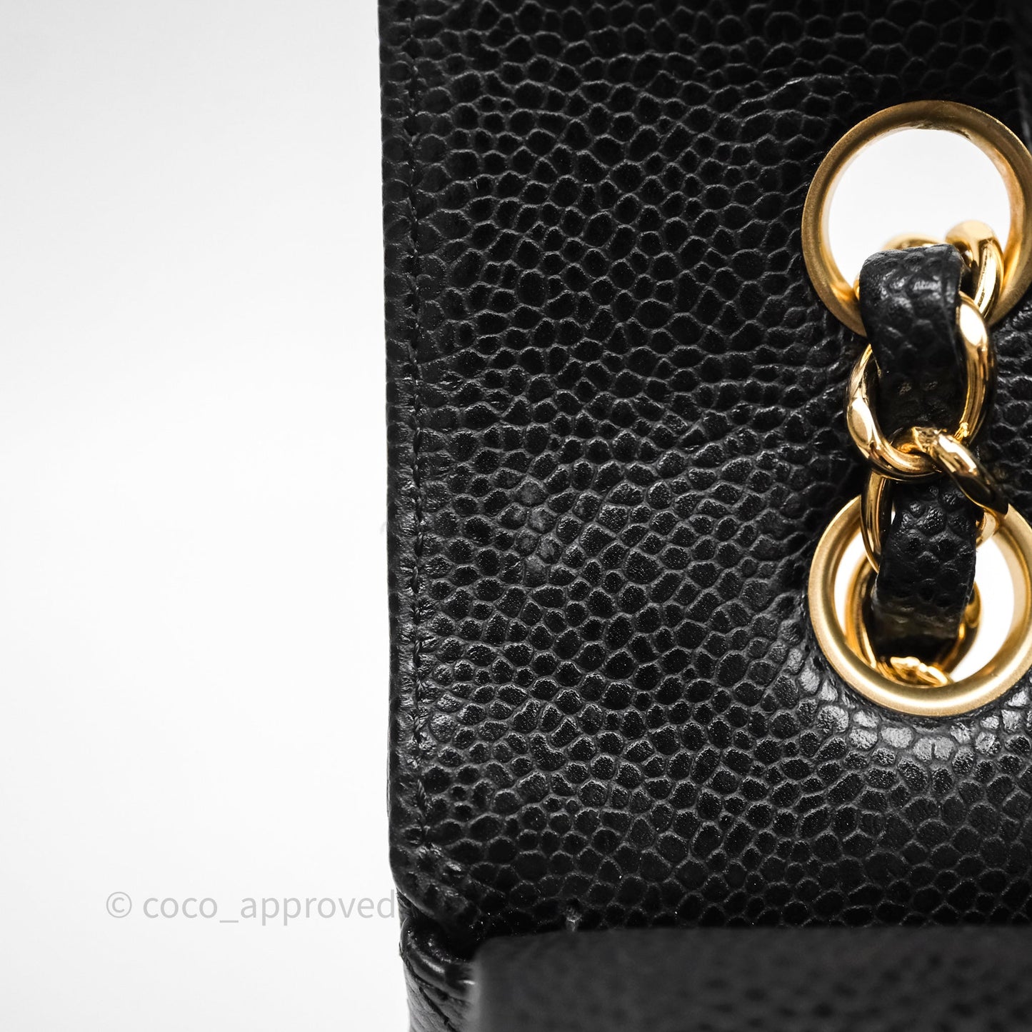 Chanel Classic Medium Flap Quilted Black Caviar Gold Hardware